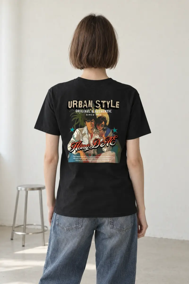 "Urban Style Freedom" Heavyweight Unisex Crewneck T-shirt