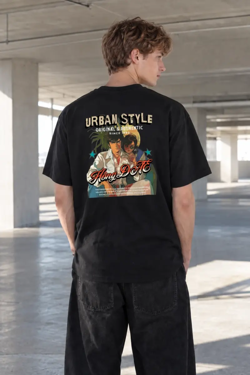 “Urban Style Freedom” Heavyweight Unisex Crewneck T-shirt | Gildan 5000