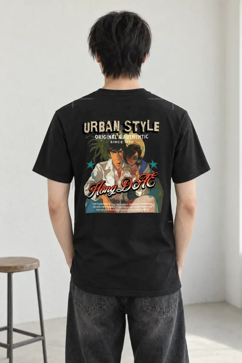 "Urban Style Freedom" Heavyweight Unisex Crewneck T-shirt