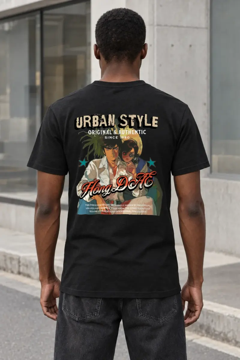 "Urban Style Freedom" Heavyweight Unisex Crewneck T-shirt | Gildan 5000