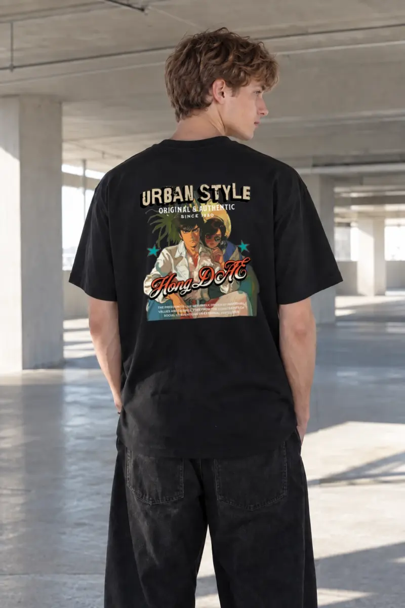 "Urban Style Freedom" Heavyweight Unisex Crewneck T-shirt | Gildan 5000