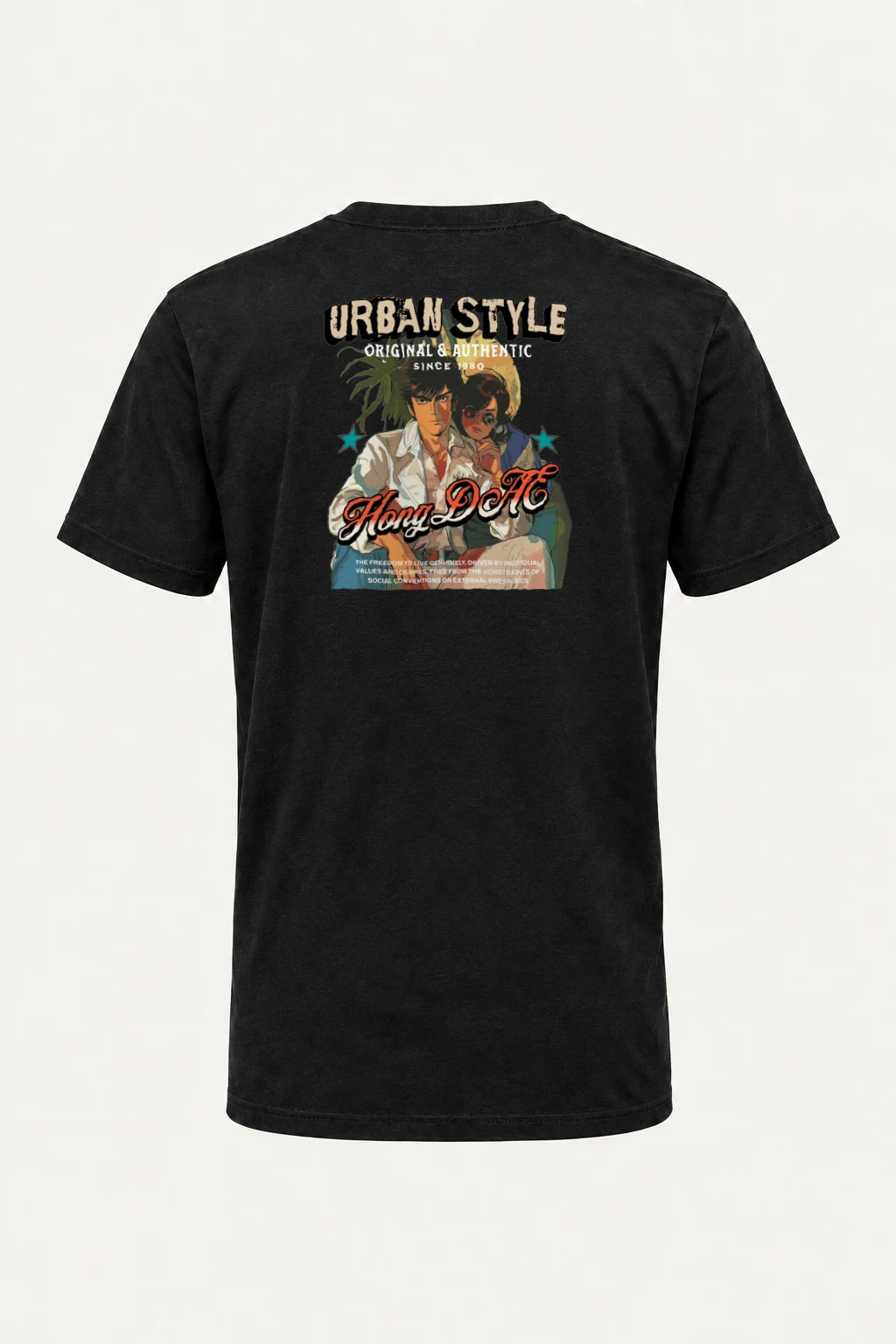 "Urban Style Freedom" Heavyweight Unisex Crewneck T-shirt | Gildan 5000