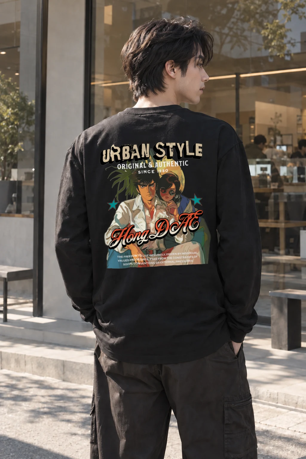 "Urban Style Since 1980" Unisex Longsleeve T-shirt | Gildan 2400