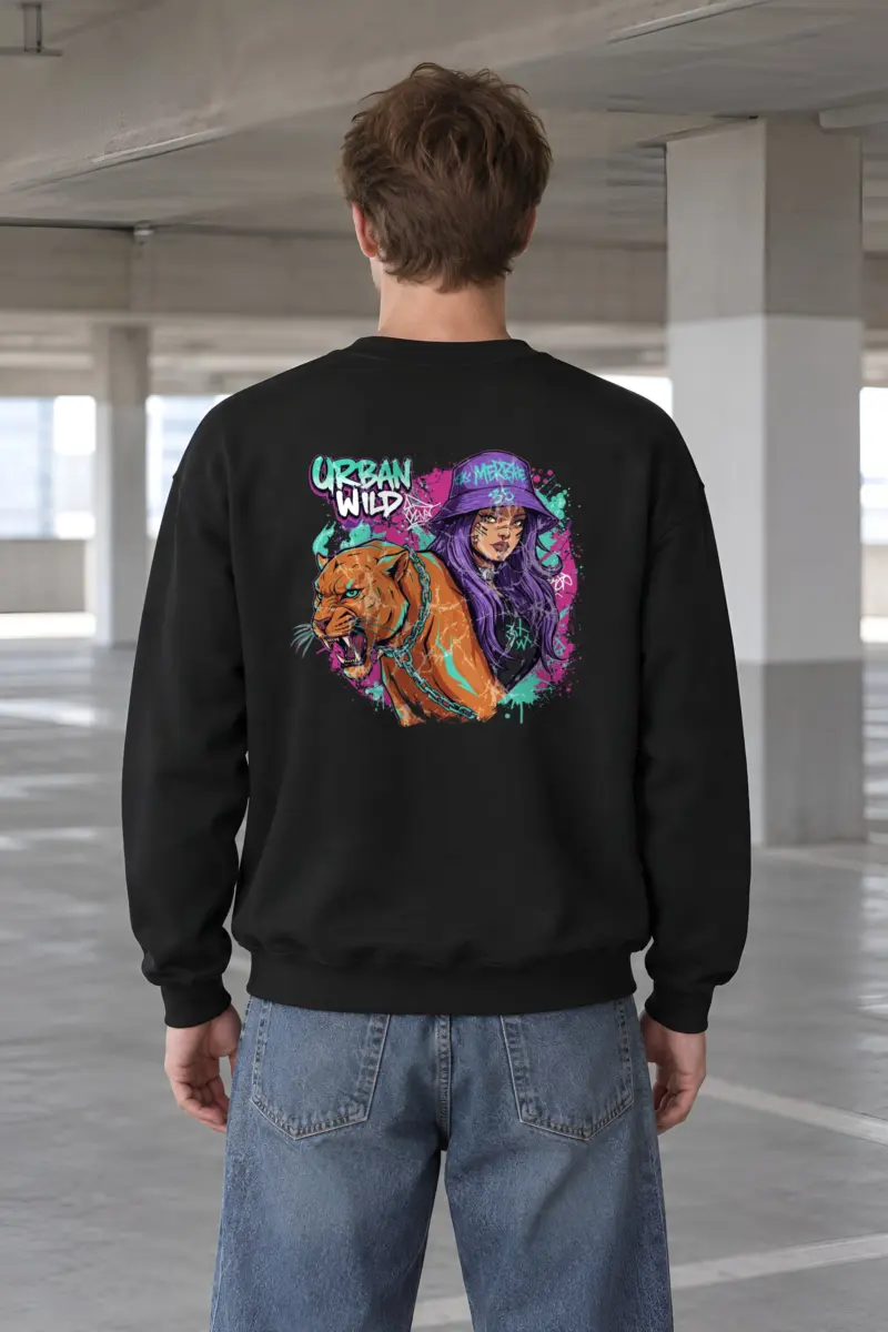 "Urban Wild" Heavy Blend Unisex Crewneck Sweatshirt