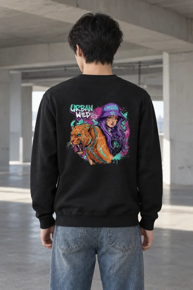 "Urban Wild" Heavy Blend Unisex Crewneck Sweatshirt