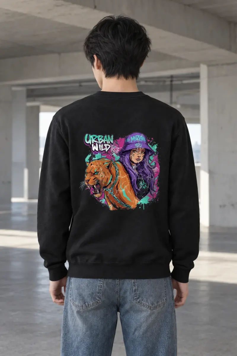 "Urban Wild" Heavy Blend Unisex Crewneck Sweatshirt