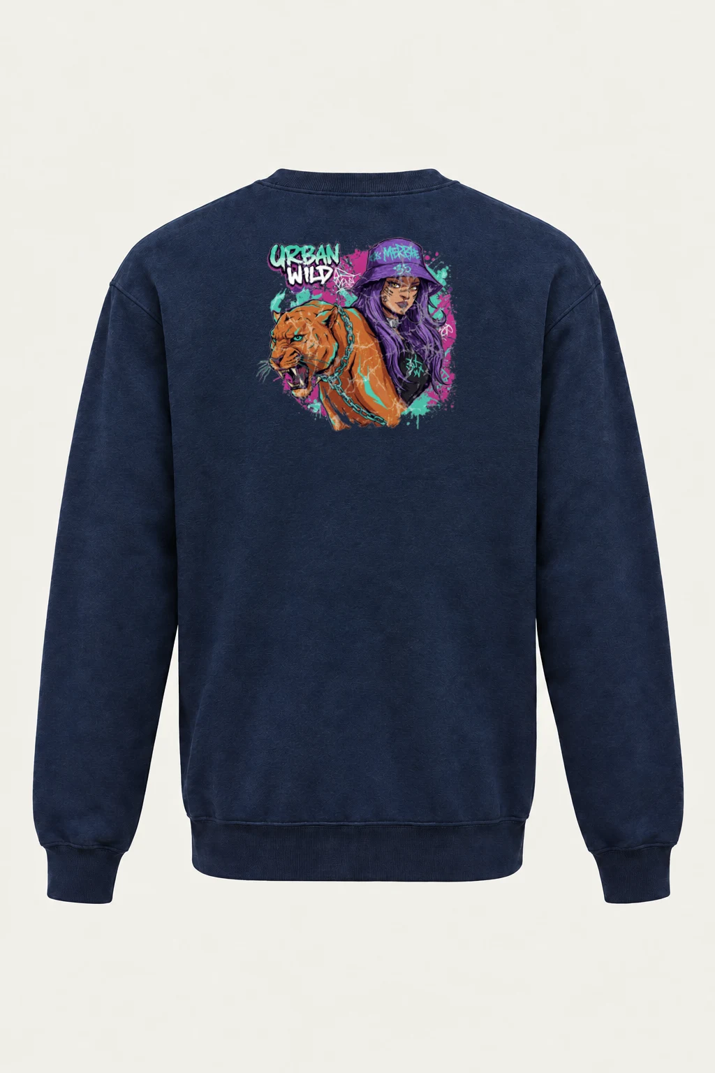 "Urban Wild" Heavy Blend Unisex Crewneck Sweatshirt | Gildan 18000