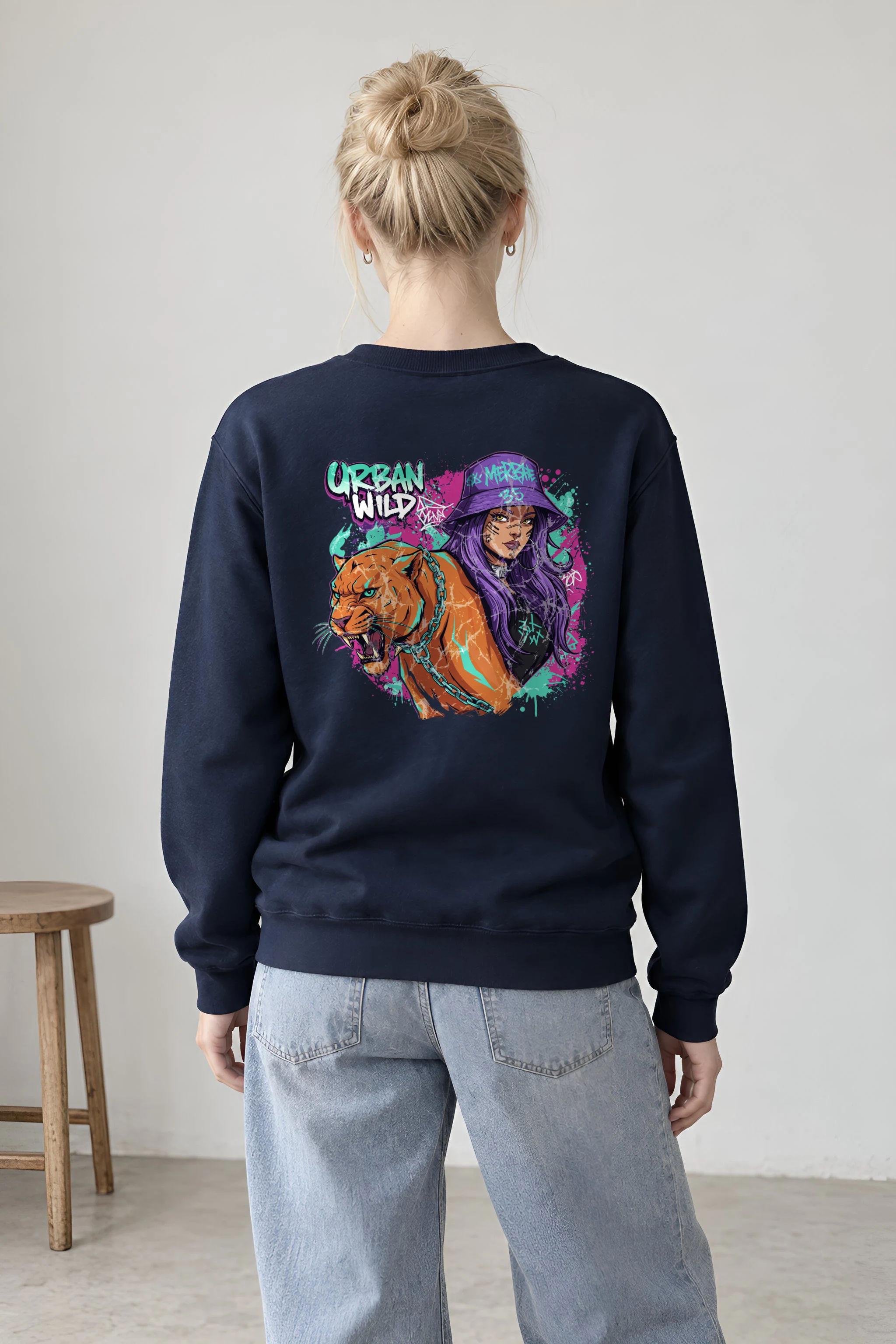 "Urban Wild" 1 Crewneck Sweatshirt