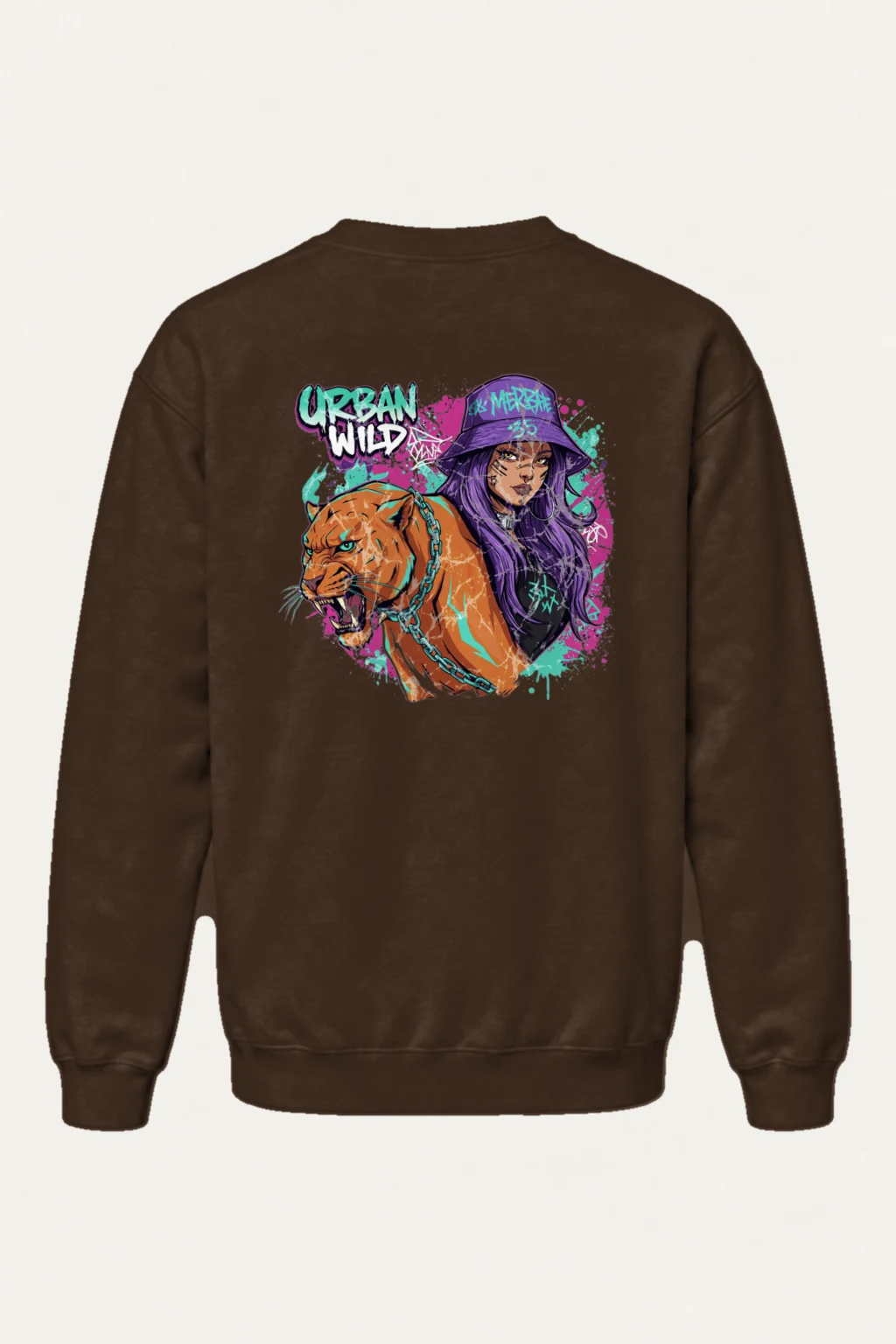 "Urban Wild" Heavy Blend Unisex Crewneck Sweatshirt | Gildan 18000