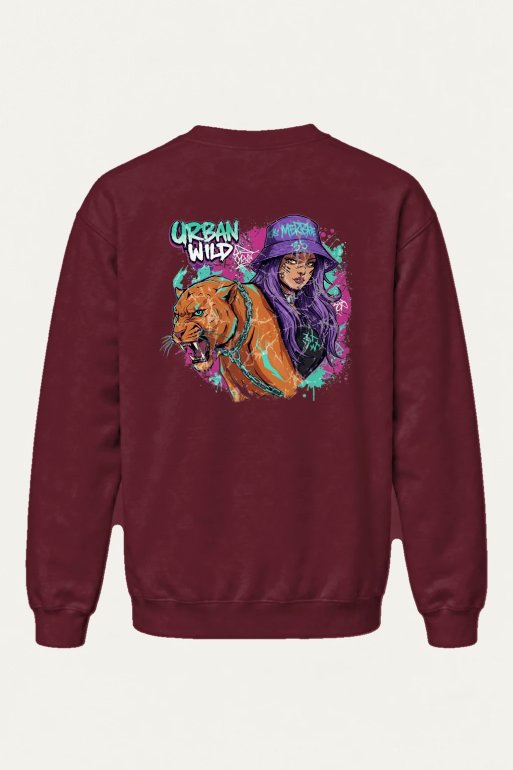 "Urban Wild" Heavy Blend Unisex Crewneck Sweatshirt | Gildan 18000