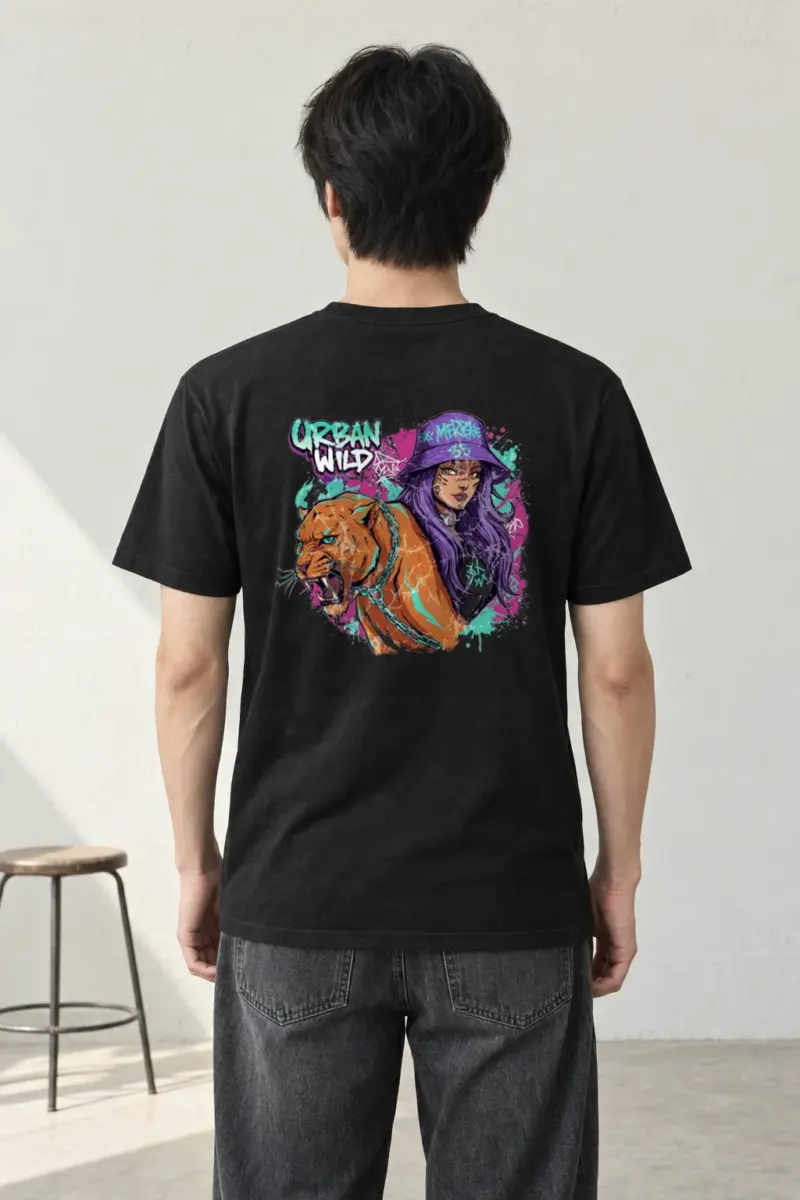 "Urban Wild" Heavyweight Unisex Crewneck T-shirt