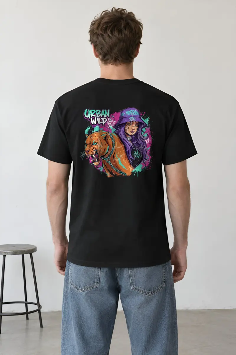 "Urban Wild" Heavyweight Unisex Crewneck T-shirt