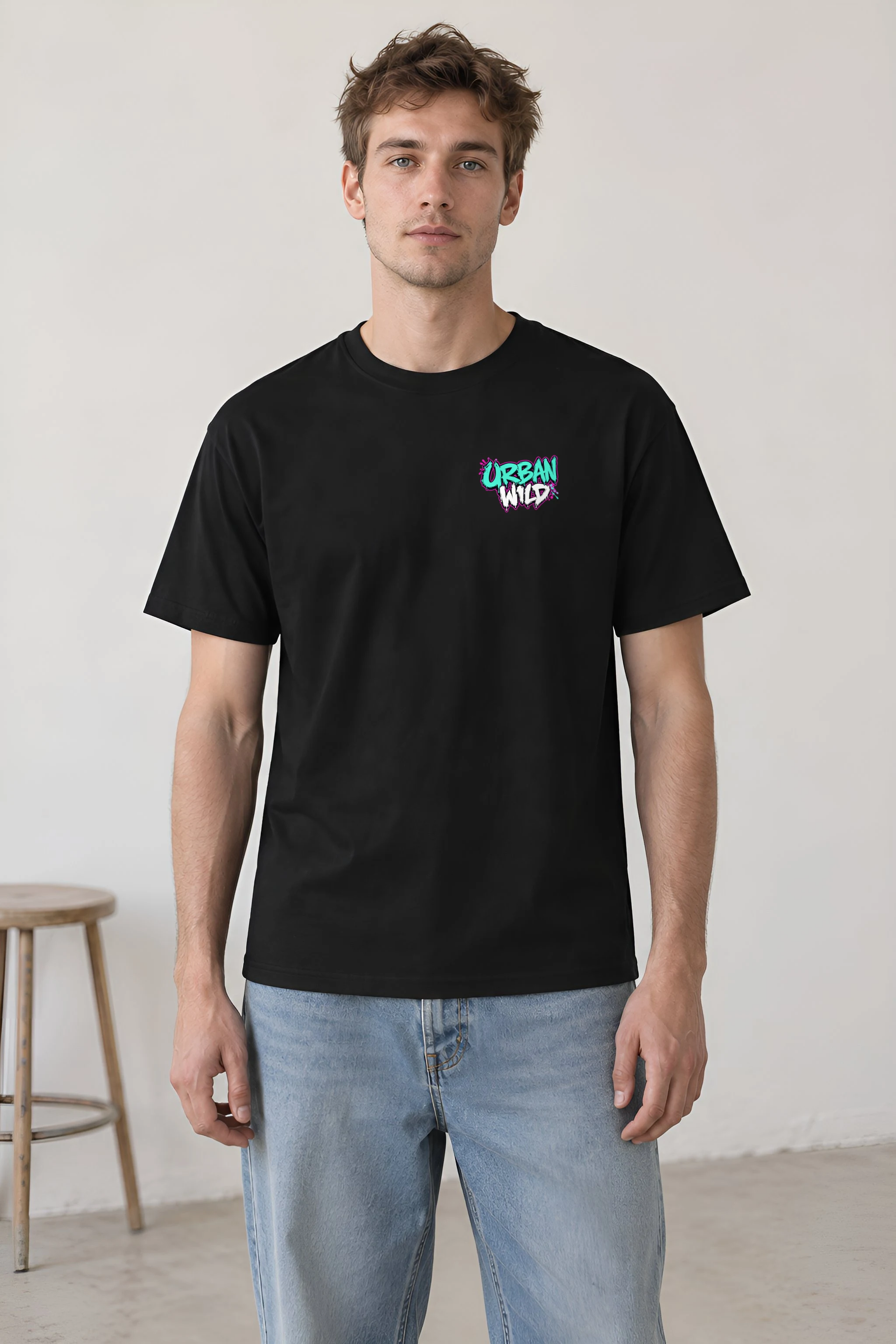"Urban Wild" Heavyweight Unisex Crewneck T-shirt
