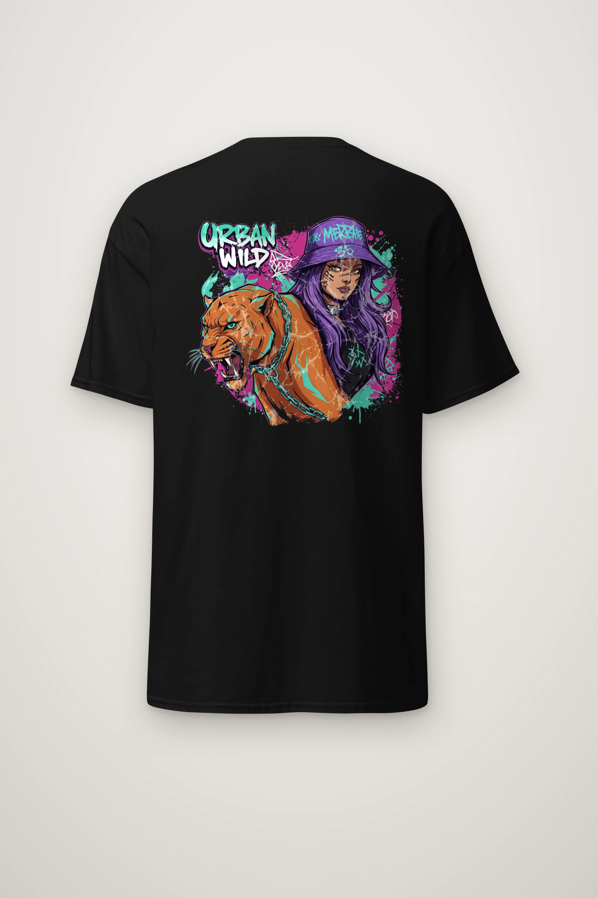 "Urban Wild" Heavyweight Unisex Crewneck T-shirt