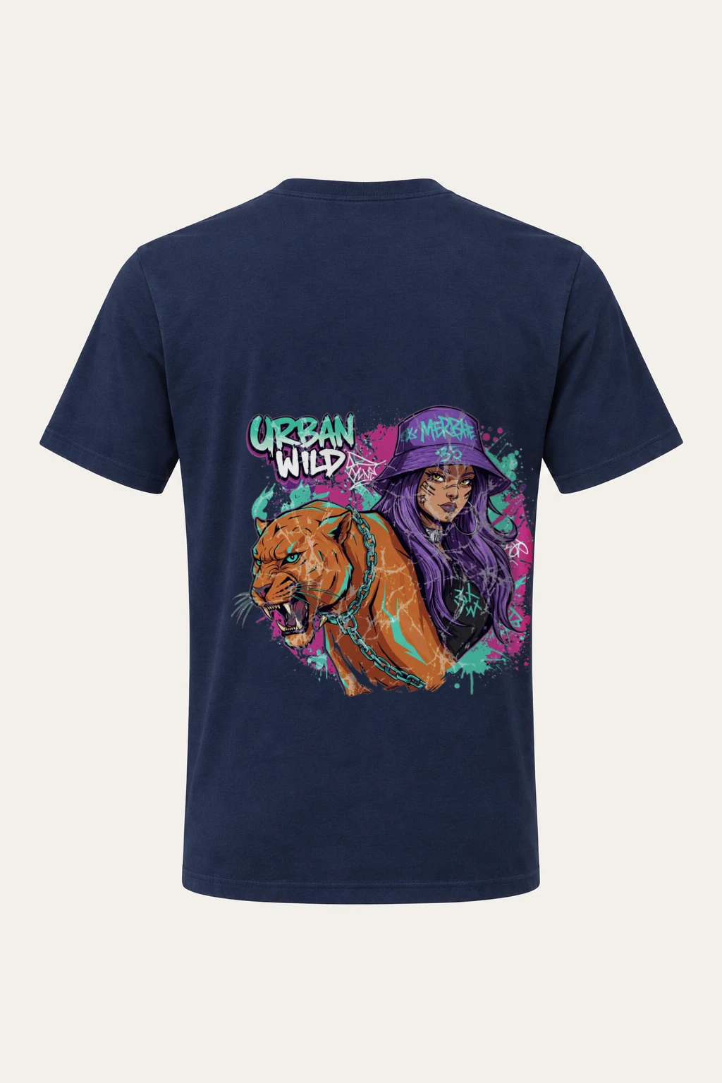 "Urban Wild" Heavyweight Unisex Crewneck T-shirt | Gildan 5000