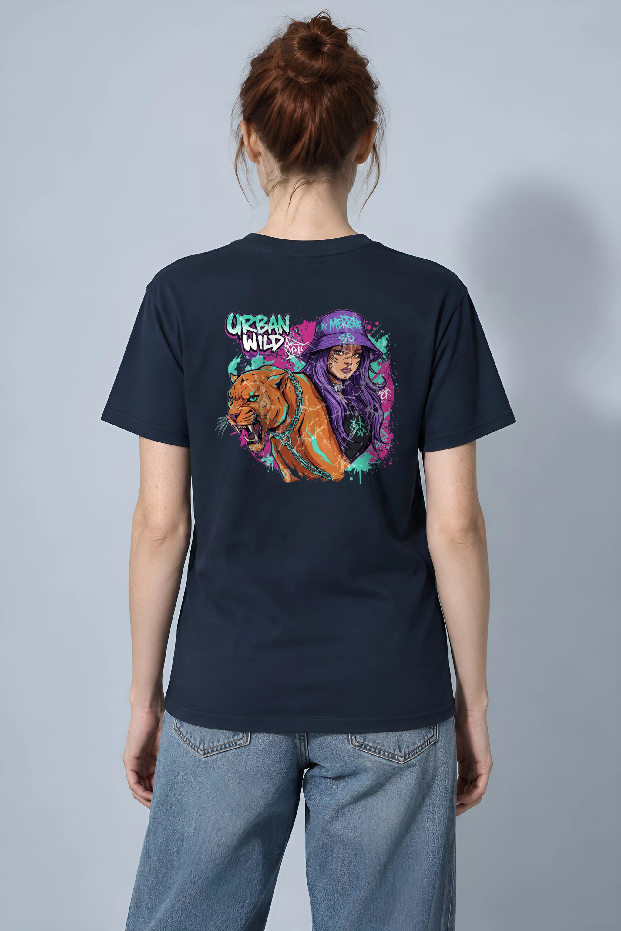 "Urban Wild" Heavyweight Unisex Crewneck T-shirt