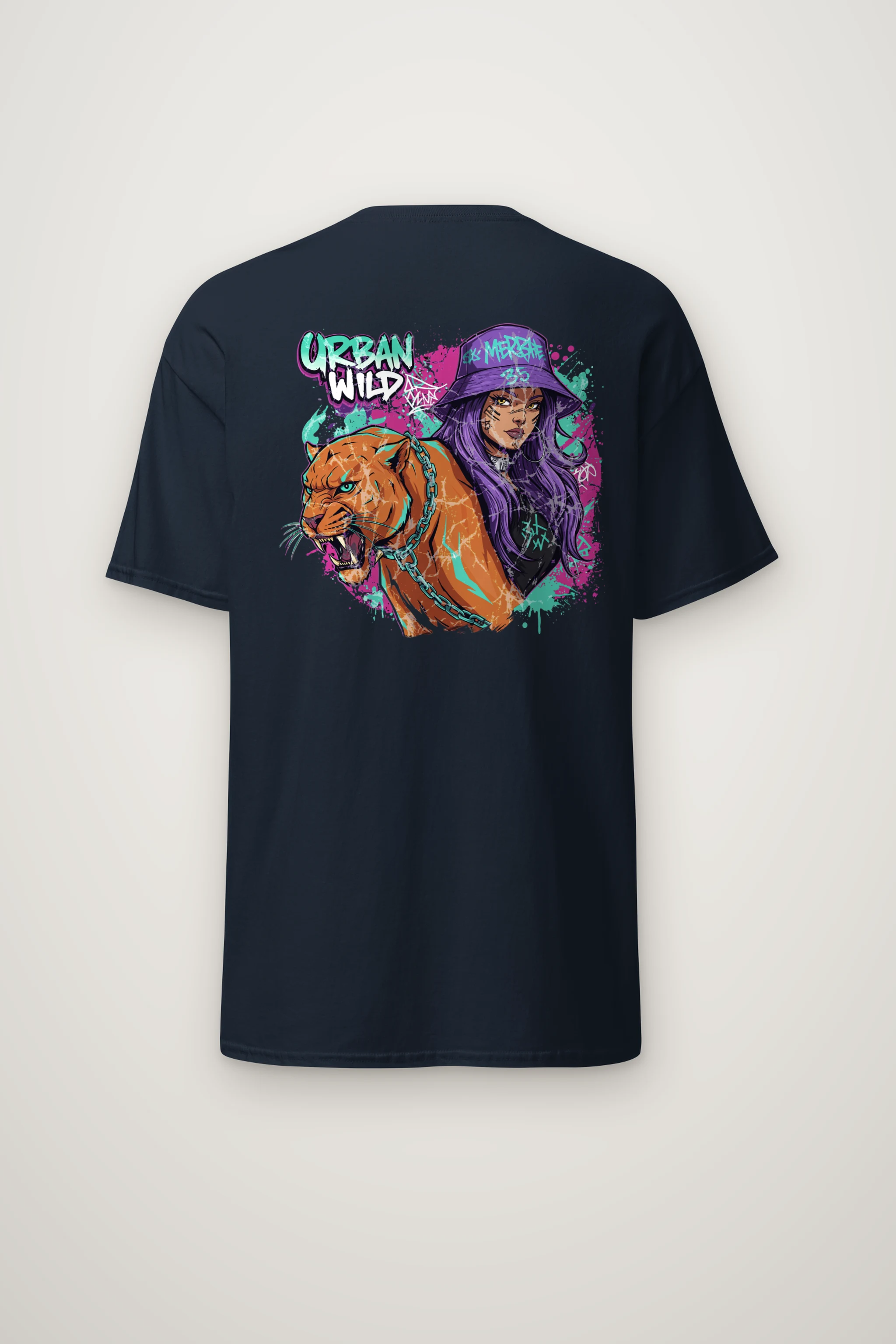 "Urban Wild" Heavyweight Unisex Crewneck T-shirt