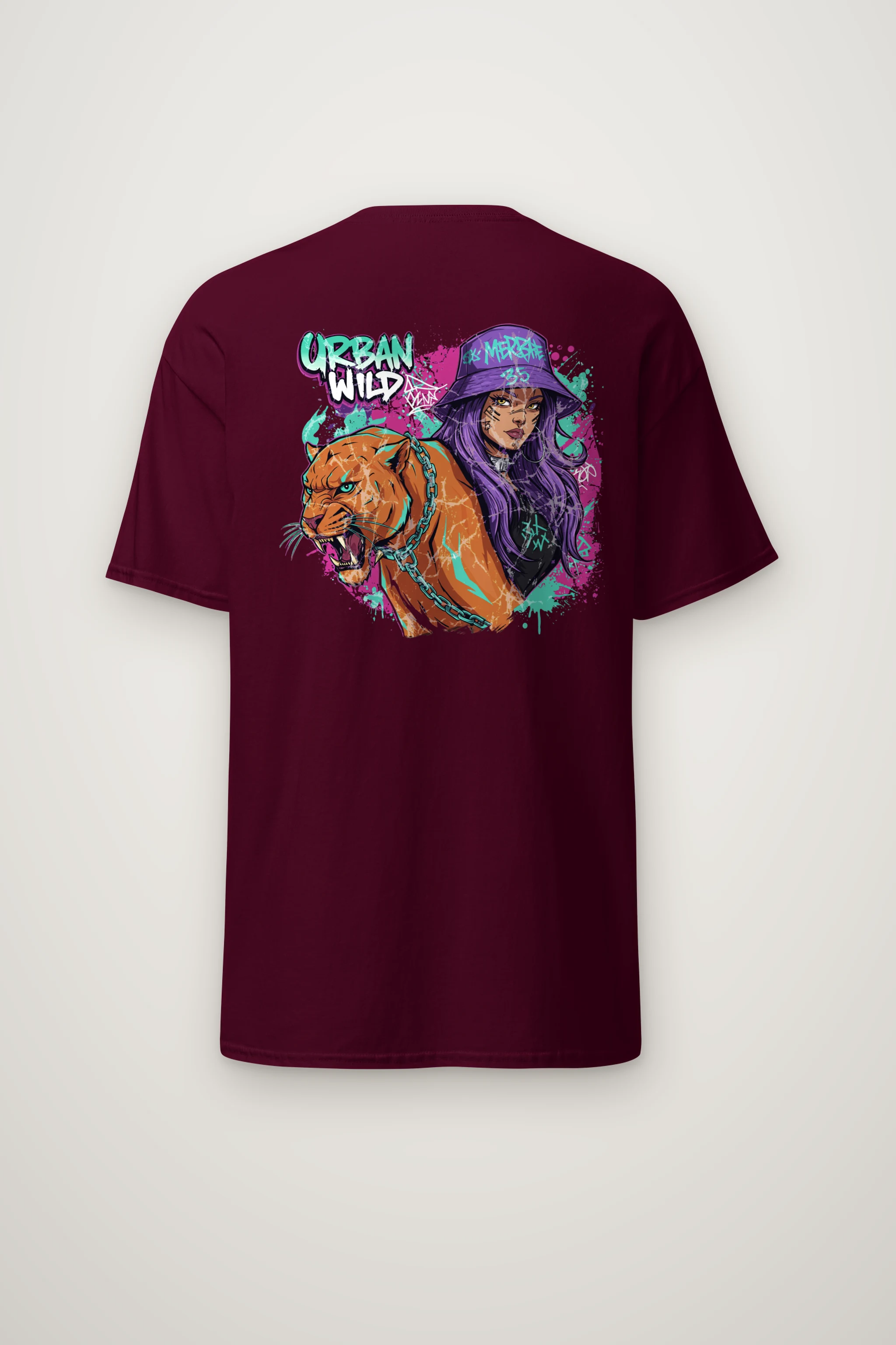 "Urban Wild" Heavyweight Unisex Crewneck T-shirt