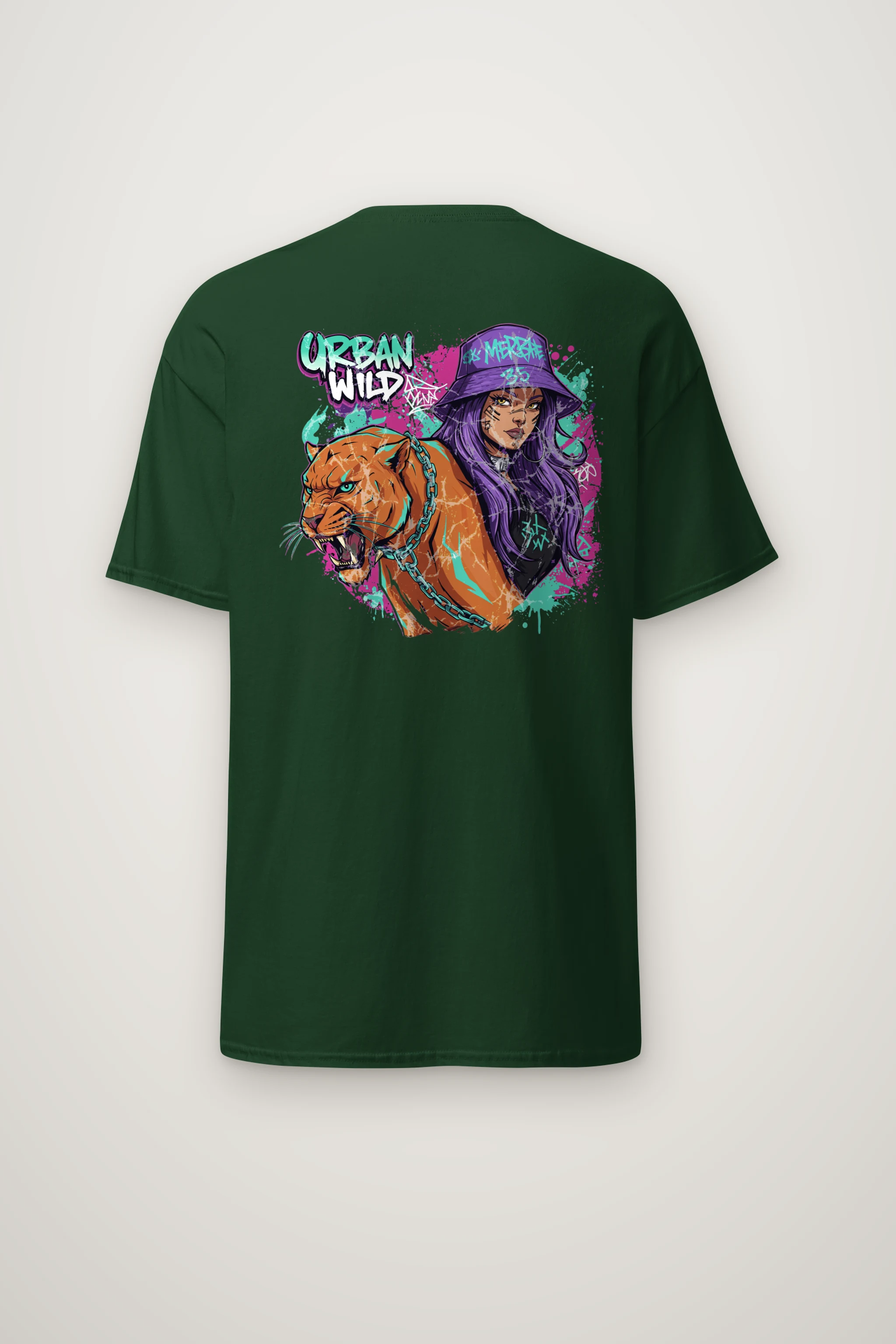 "Urban Wild" Heavyweight Unisex Crewneck T-shirt