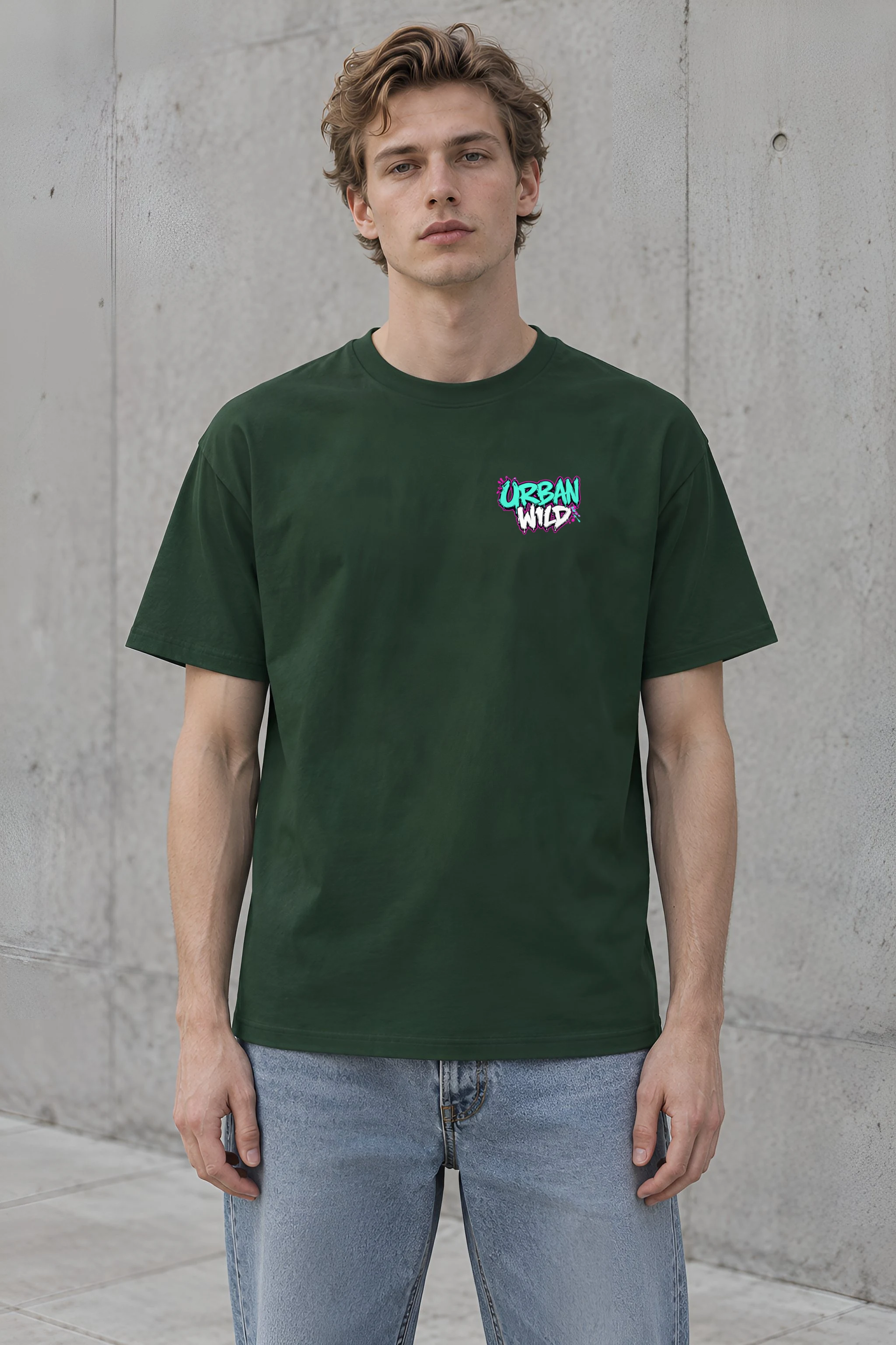 "Urban Wild" Heavyweight Unisex Crewneck T-shirt