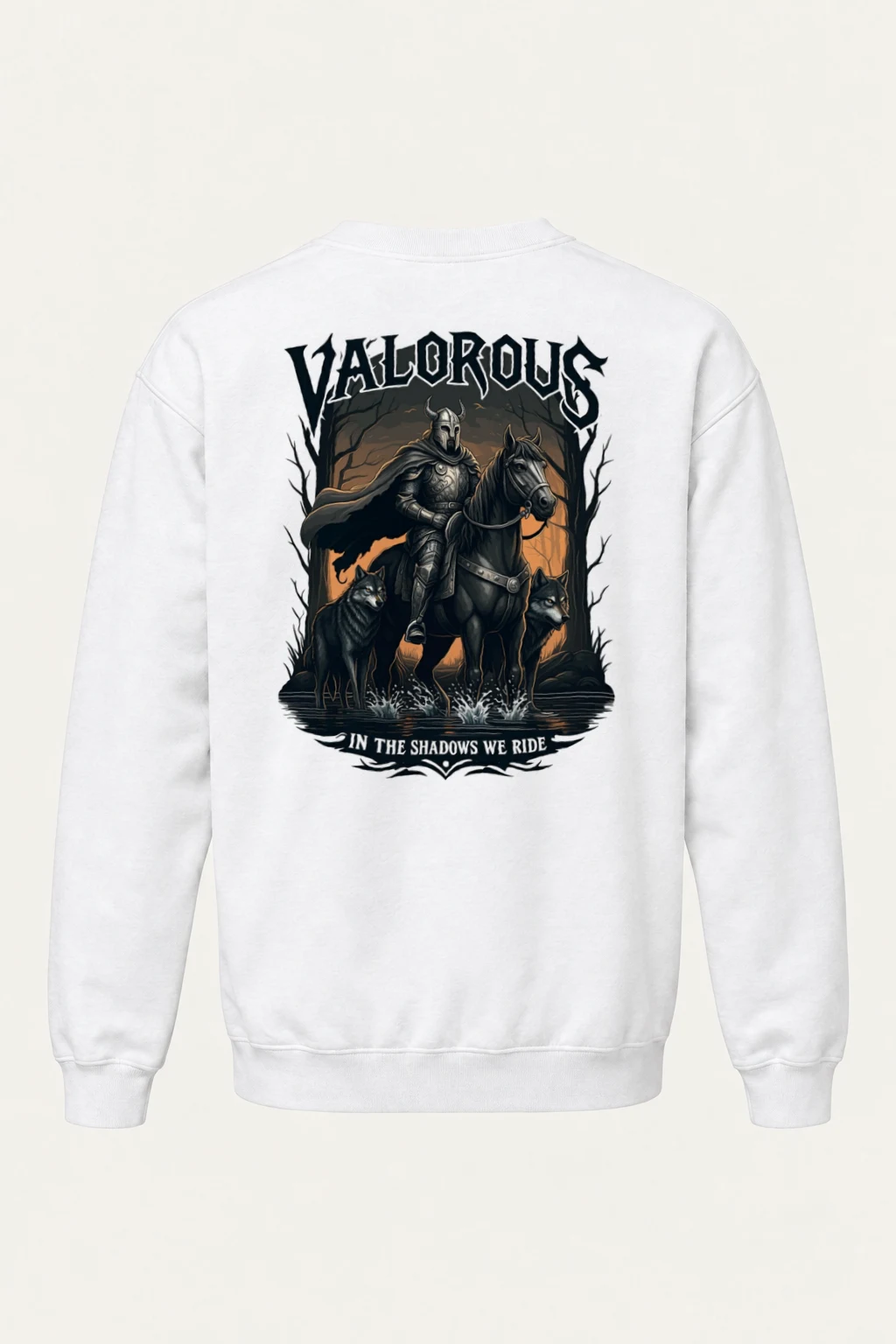 "Valorous Shadows" Heavy Blend Unisex Crewneck Sweatshirt | Gildan 18000