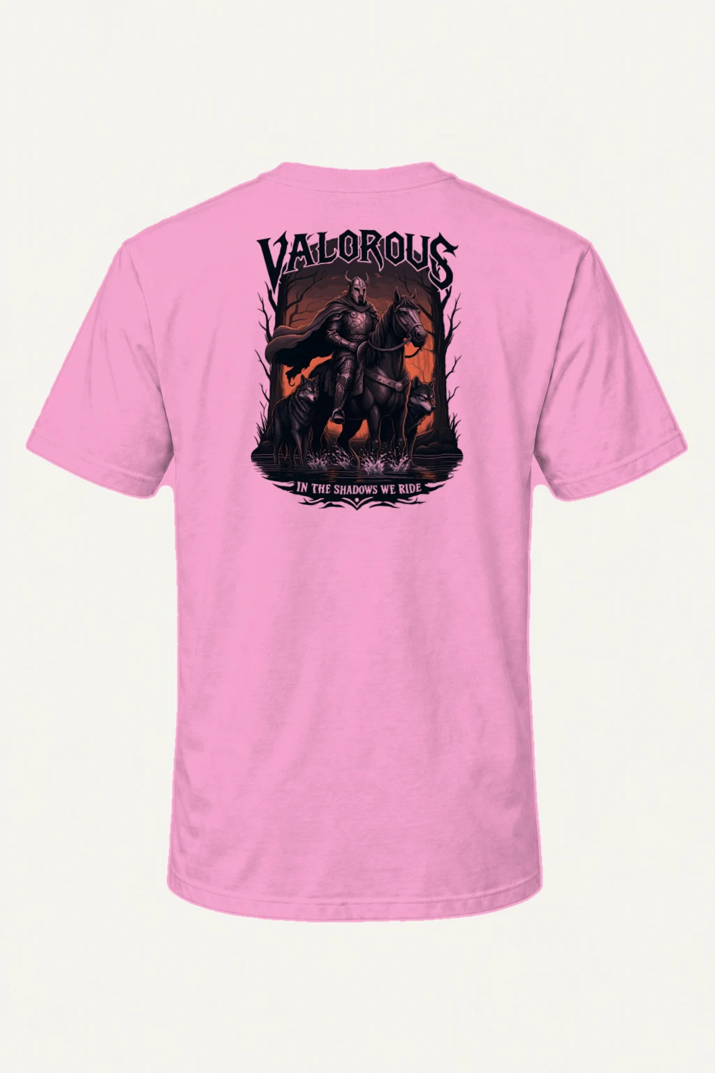 "Valorous Shadows" Heavyweight Unisex Crewneck T-shirt | Gildan 5000