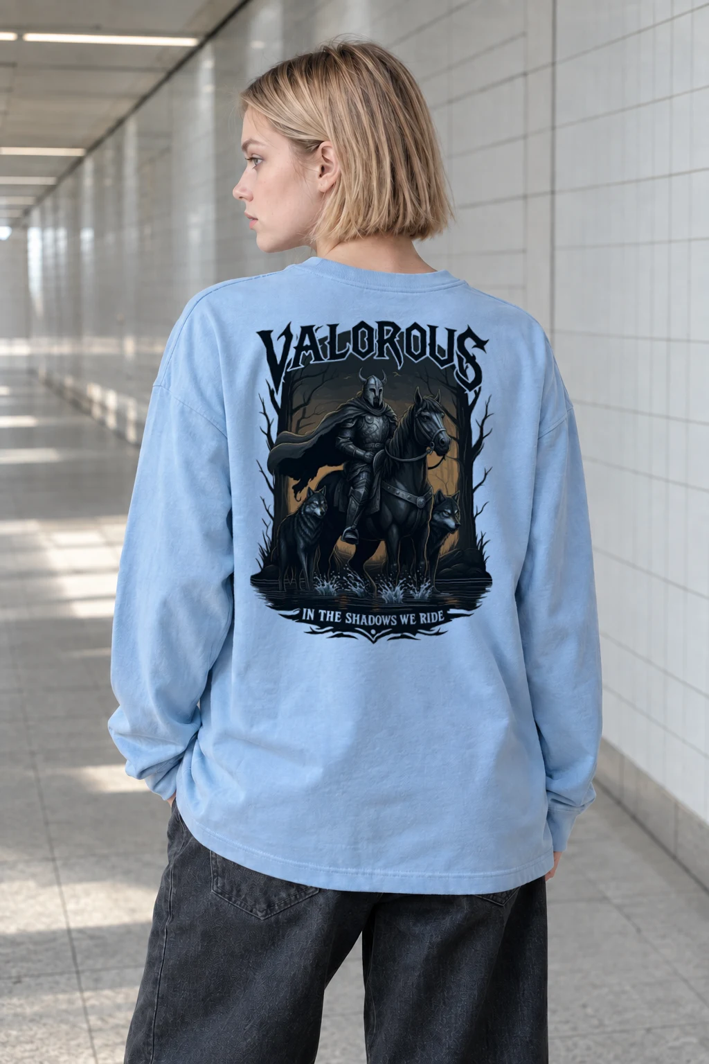 "Valorous Shadows" Unisex Longsleeve T-shirt | Gildan 2400