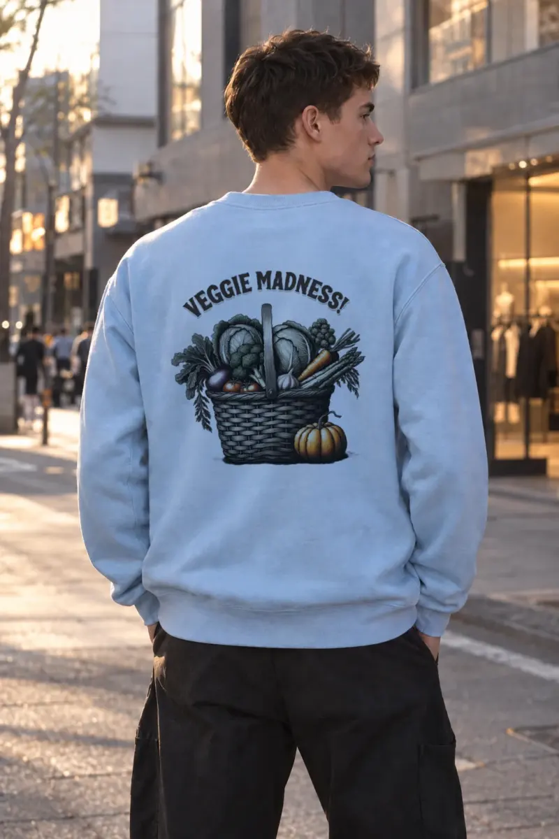 “Veggie Madness” Heavy Blend Unisex Crewneck Sweatshirt | Gildan 18000