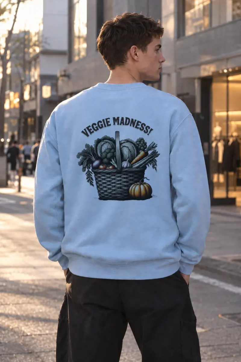 "Veggie Madness" Heavy Blend Unisex Crewneck Sweatshirt | Gildan 18000