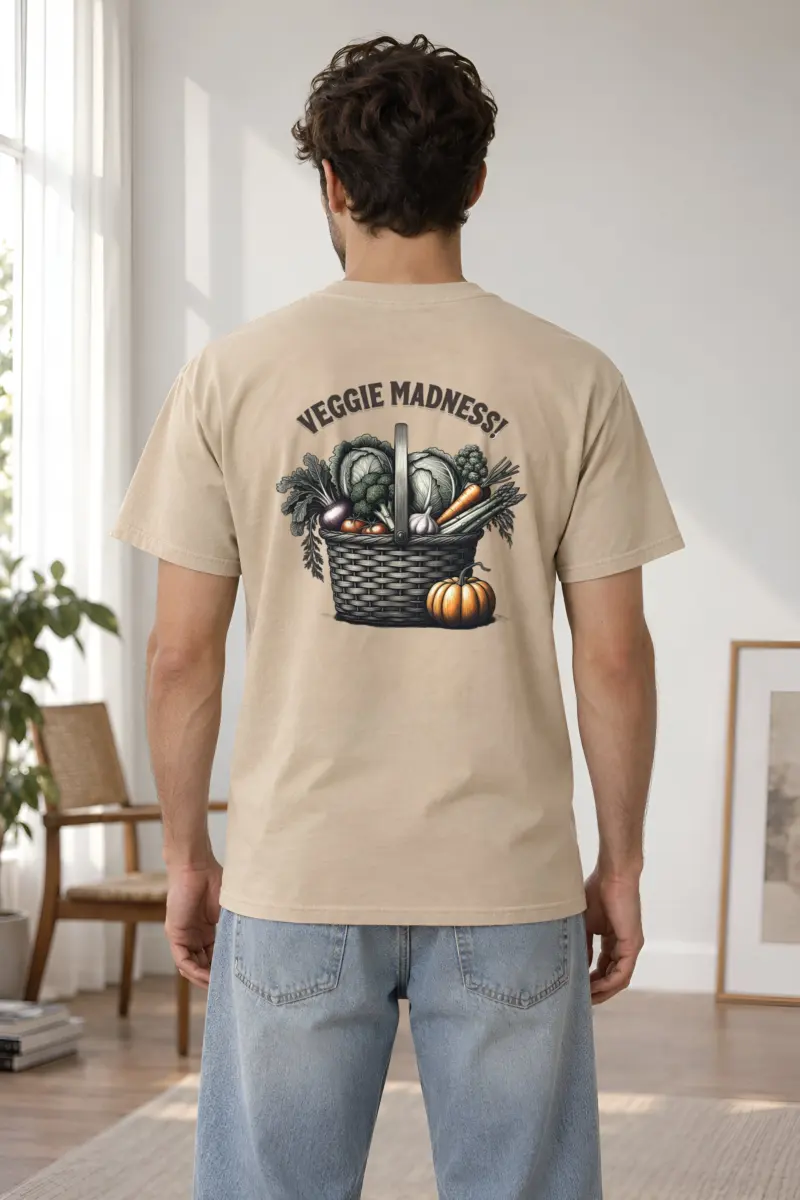 "Veggie Madness" Heavyweight Unisex Crewneck T-shirt