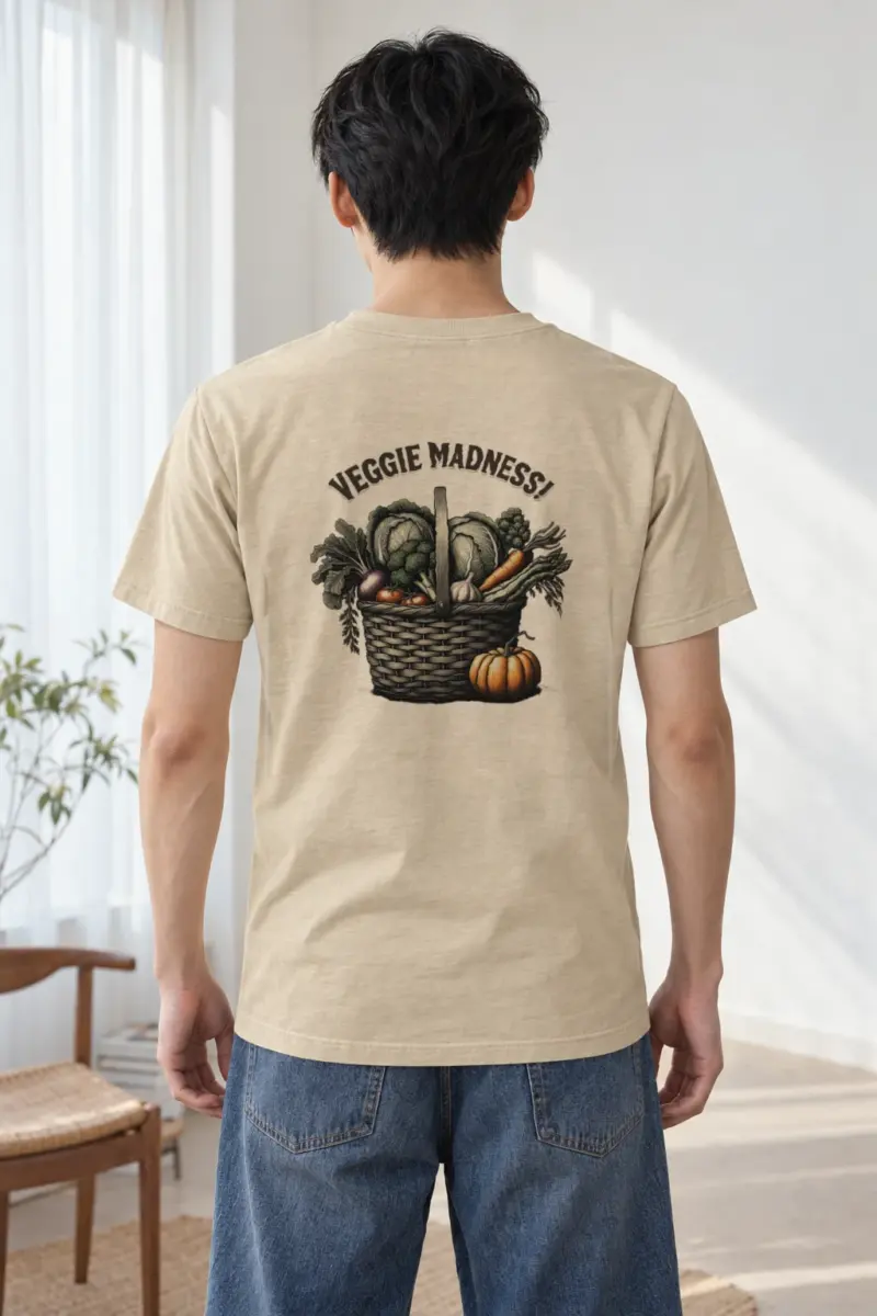 "Veggie Madness" Heavyweight Unisex Crewneck T-shirt