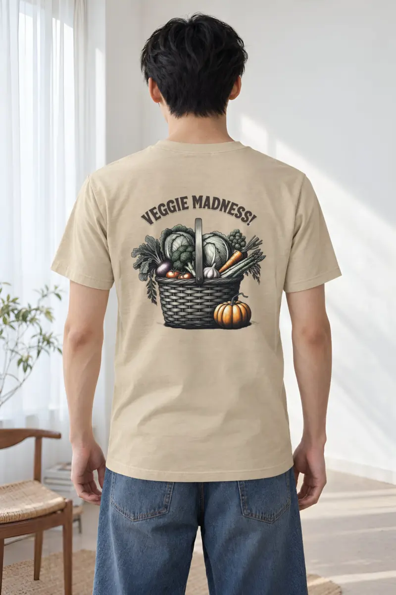 "Veggie Madness" Heavyweight Unisex Crewneck T-shirt