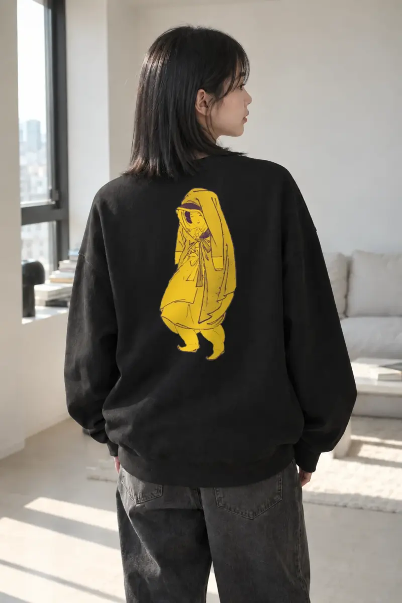 "Veiled Sari Lines" Heavy Blend Unisex Crewneck Sweatshirt | Gildan 18000