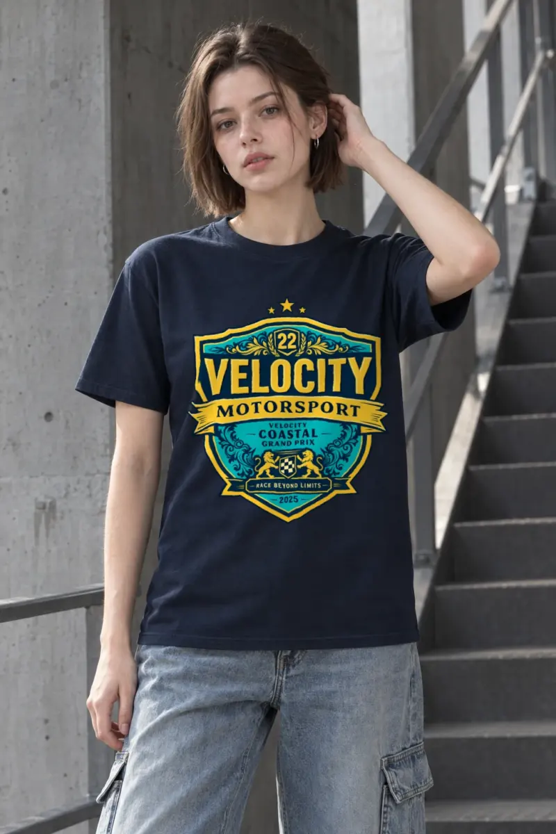 "Velocity Coastal Grand Prix" Heavyweight Unisex Crewneck T-shirt