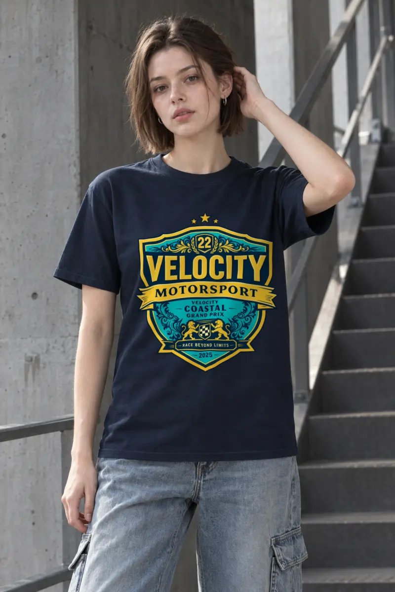 "Velocity Coastal Grand Prix" Heavyweight Unisex Crewneck T-shirt