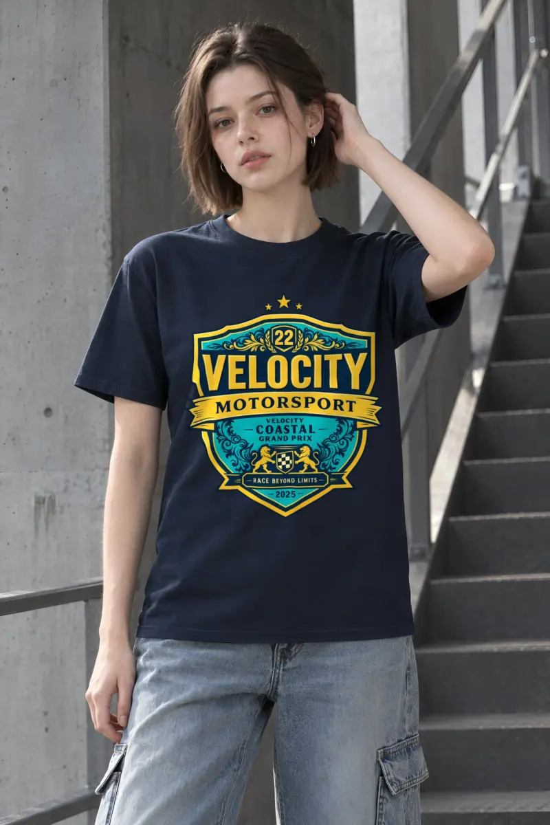 "Velocity Coastal Grand Prix" Heavyweight Unisex Crewneck T-shirt