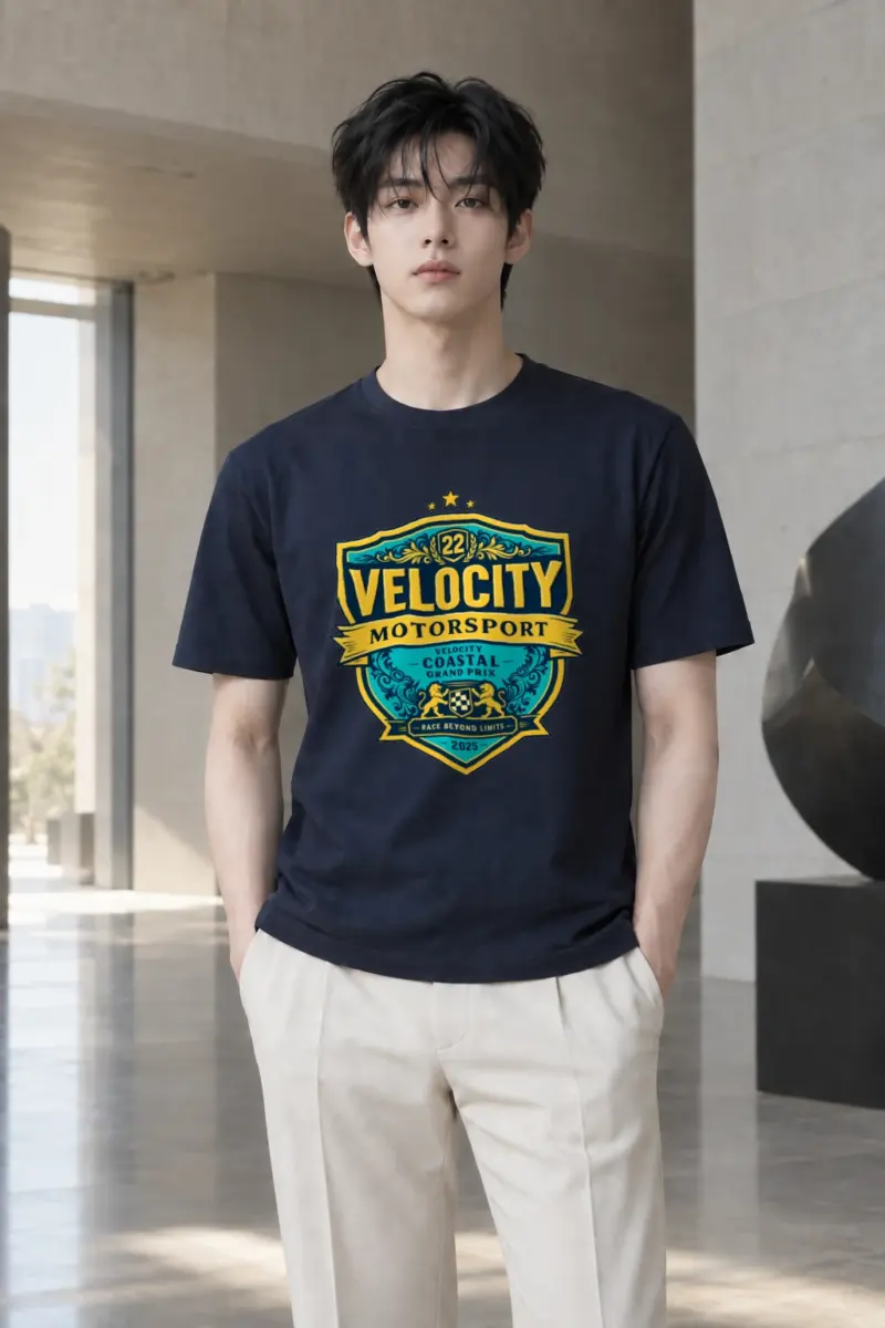 "Velocity Coastal Grand Prix" Heavyweight Unisex Crewneck T-shirt