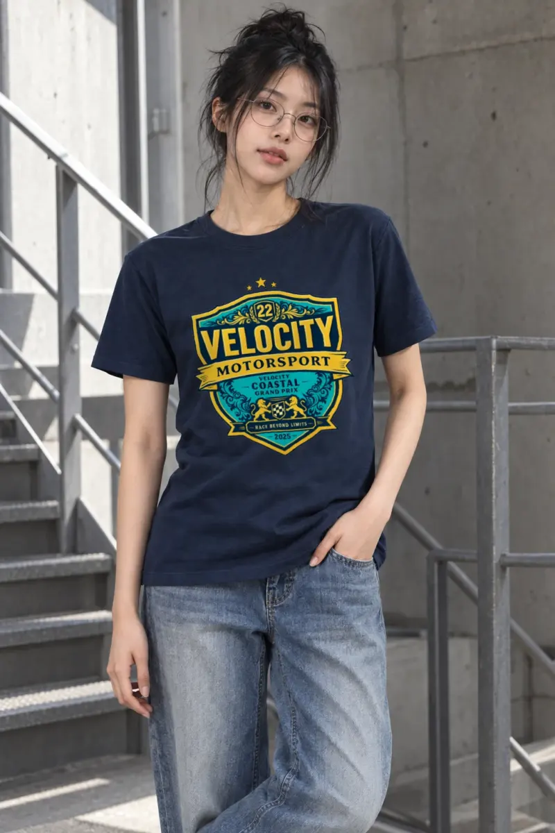 "Velocity Coastal Grand Prix" Heavyweight Unisex Crewneck T-shirt