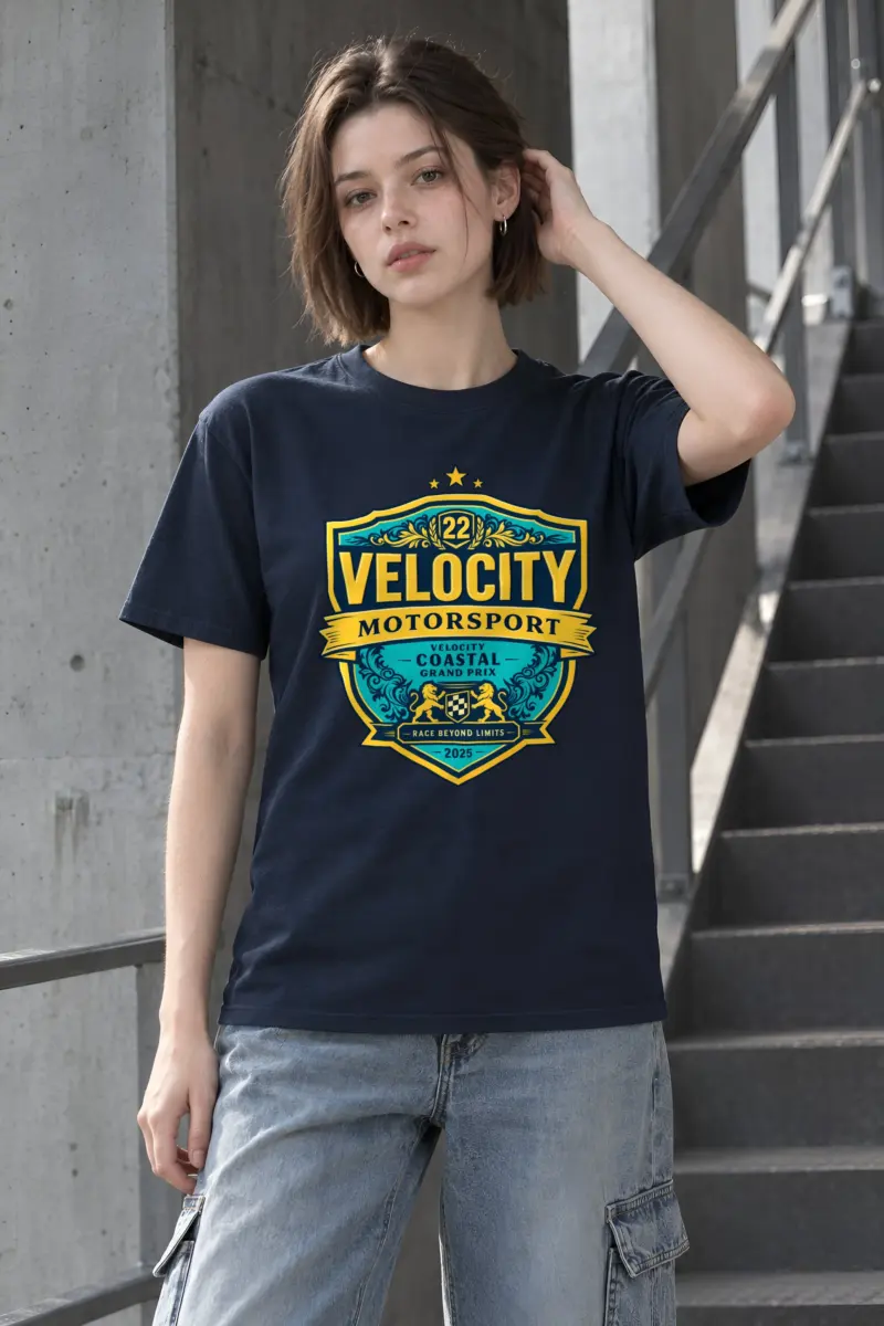"Velocity Coastal Grand Prix" Heavyweight Unisex Crewneck T-shirt