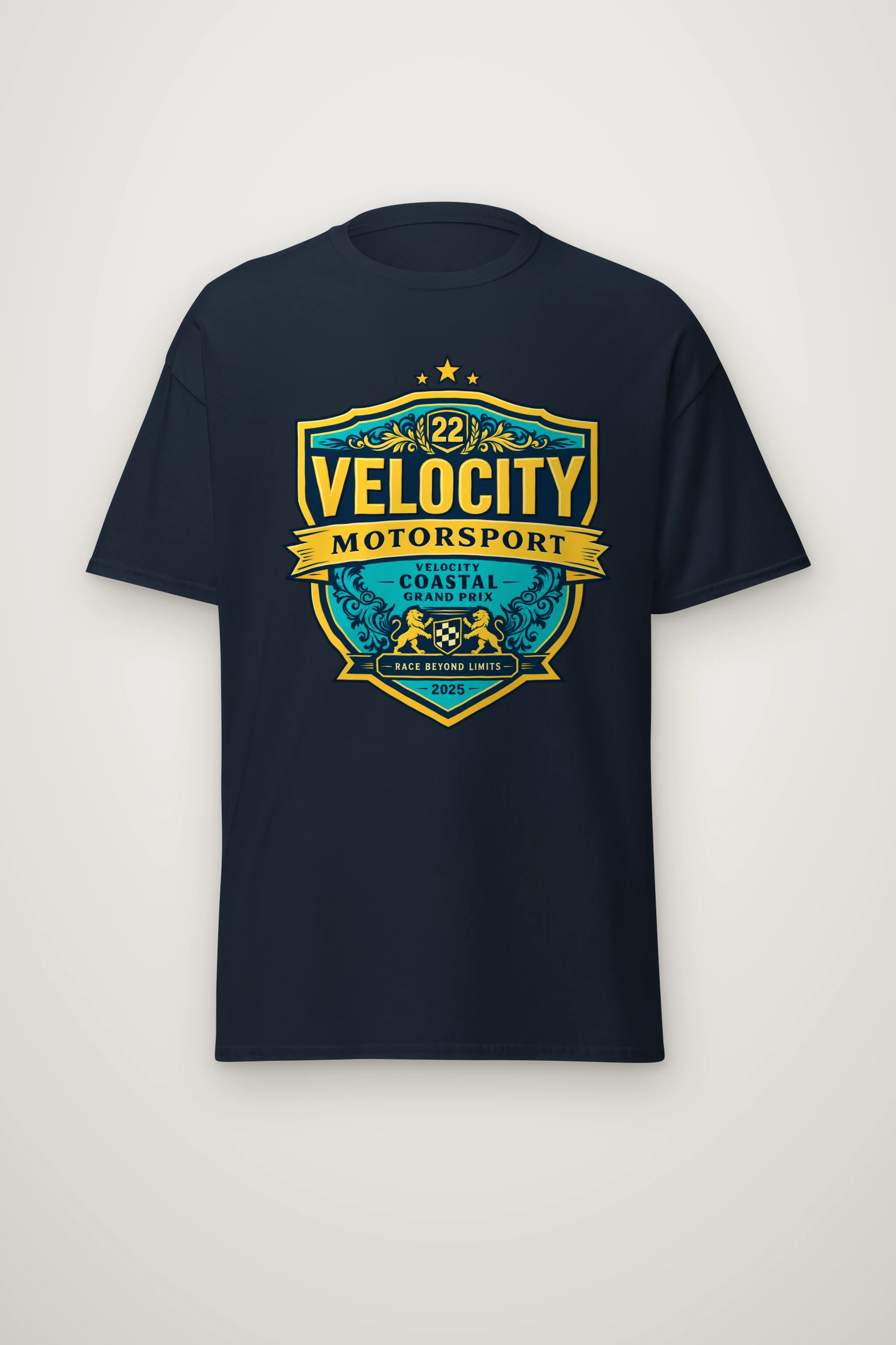 "Velocity Coastal Grand Prix" Heavyweight Unisex Crewneck T-shirt
