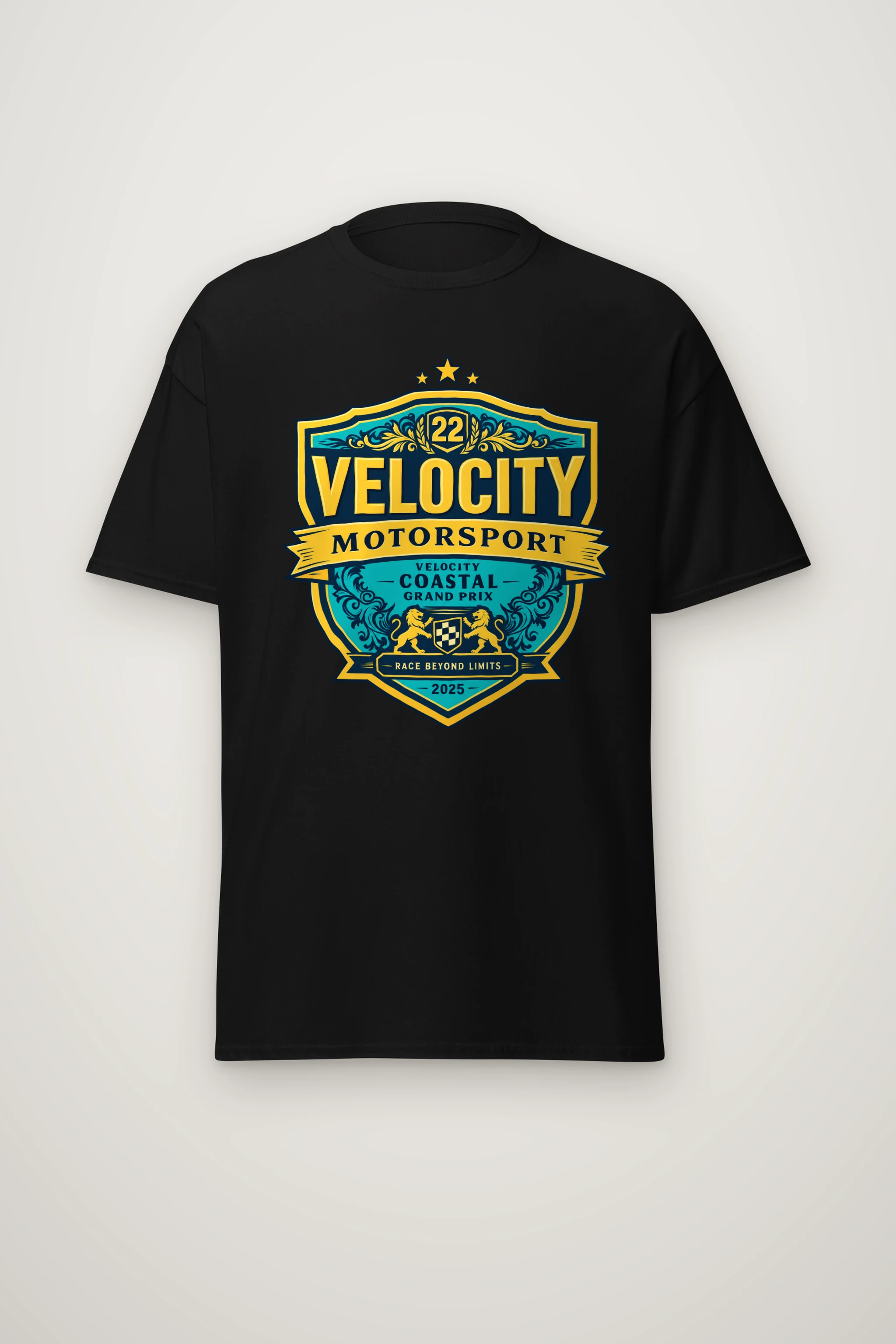 "Velocity Coastal Grand Prix" Heavyweight Unisex Crewneck T-shirt