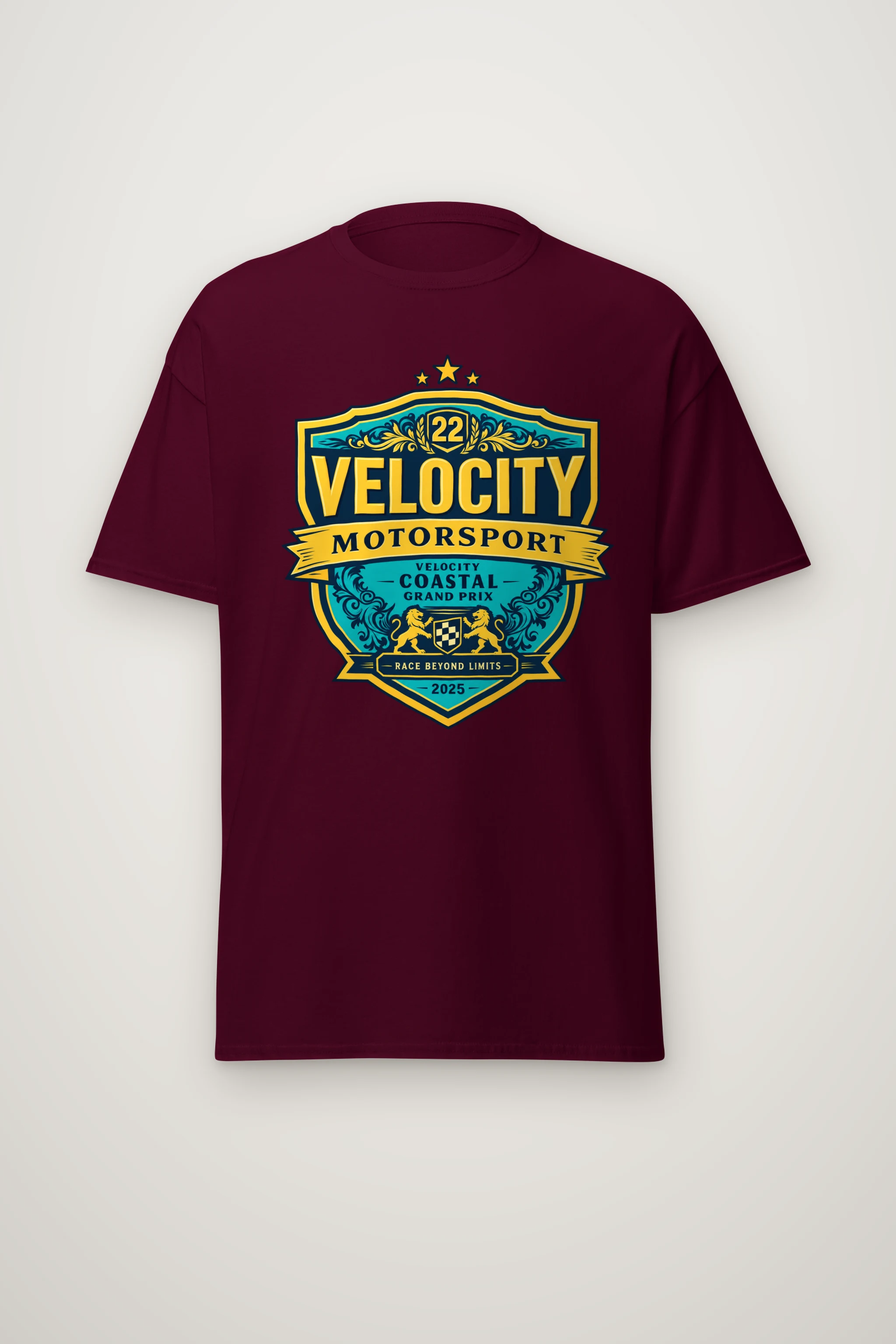 "Velocity Coastal Grand Prix" Heavyweight Unisex Crewneck T-shirt