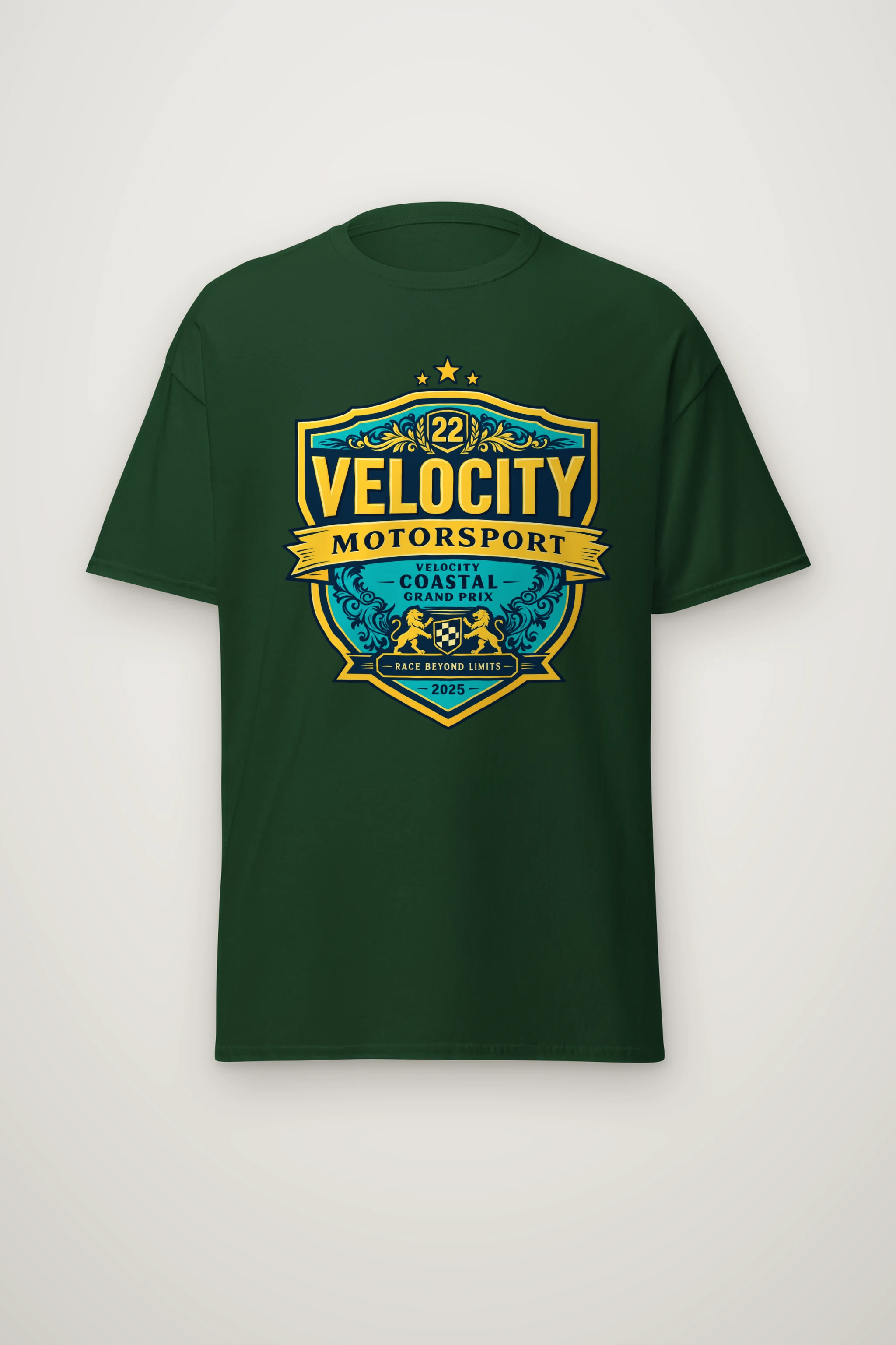 "Velocity Coastal Grand Prix" Heavyweight Unisex Crewneck T-shirt