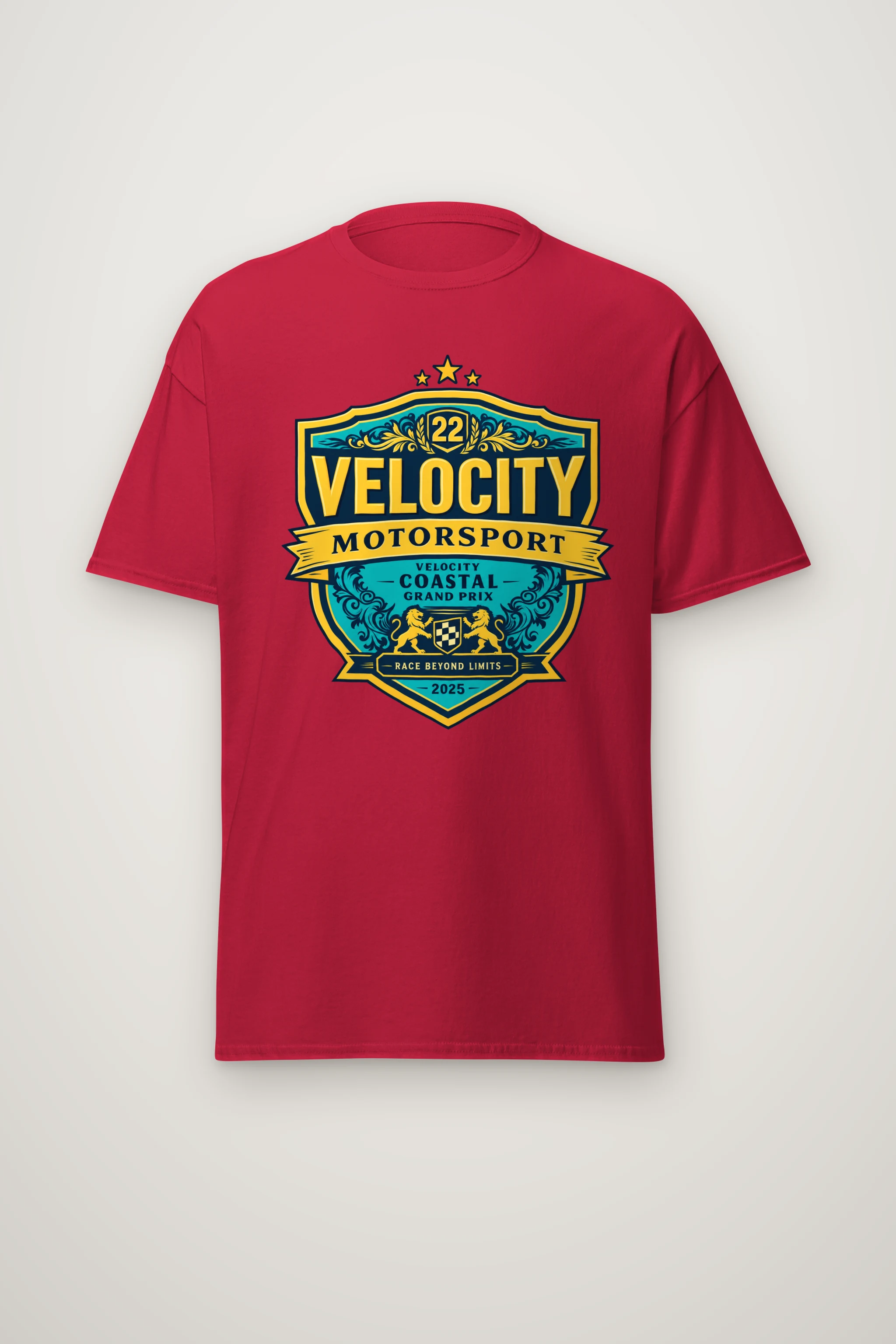 "Velocity Coastal Grand Prix" Heavyweight Unisex Crewneck T-shirt