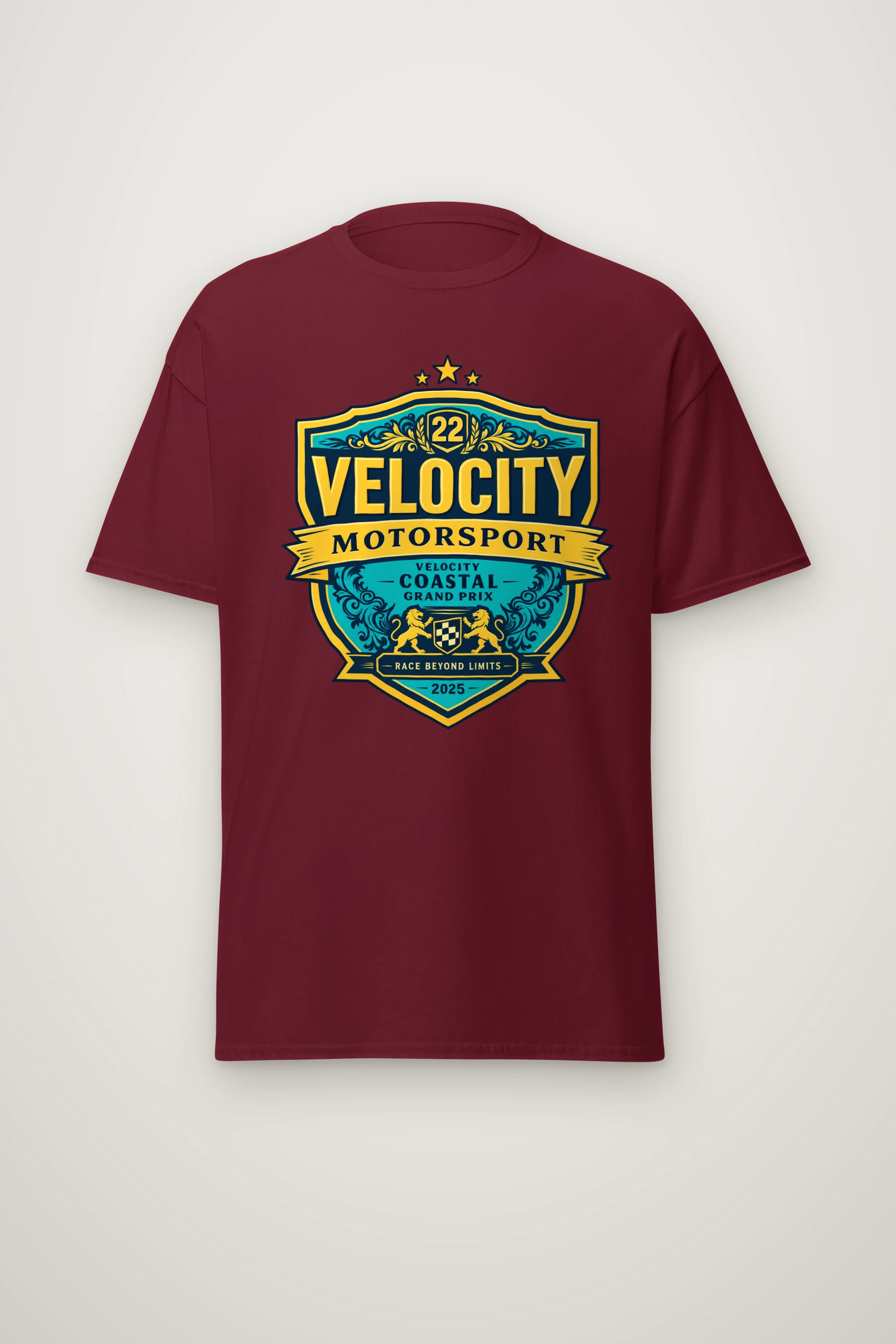 "Velocity Coastal Grand Prix" Heavyweight Unisex Crewneck T-shirt
