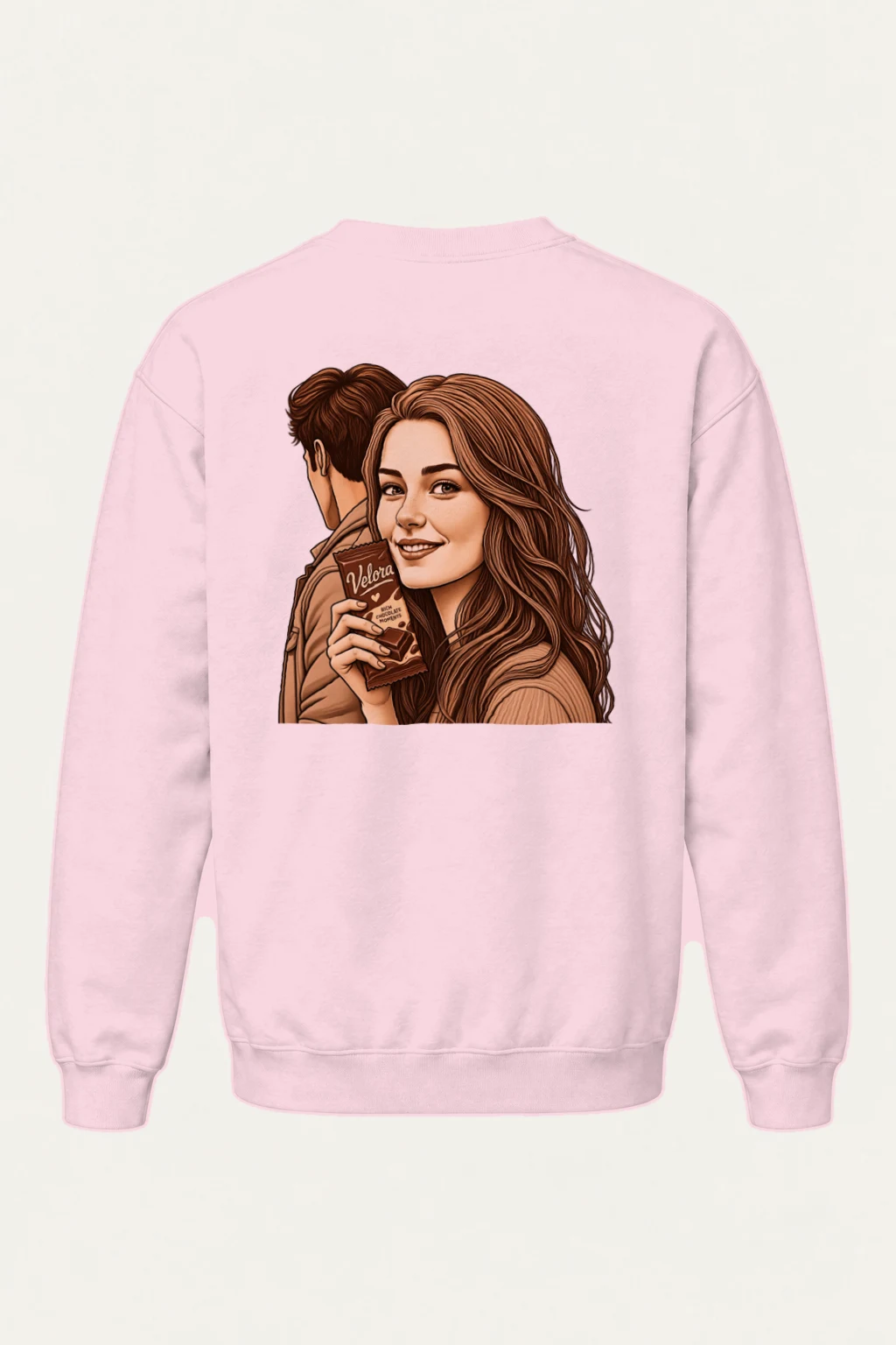 "Velora Chocolate Moments" Heavy Blend Unisex Crewneck Sweatshirt | Gildan 18000
