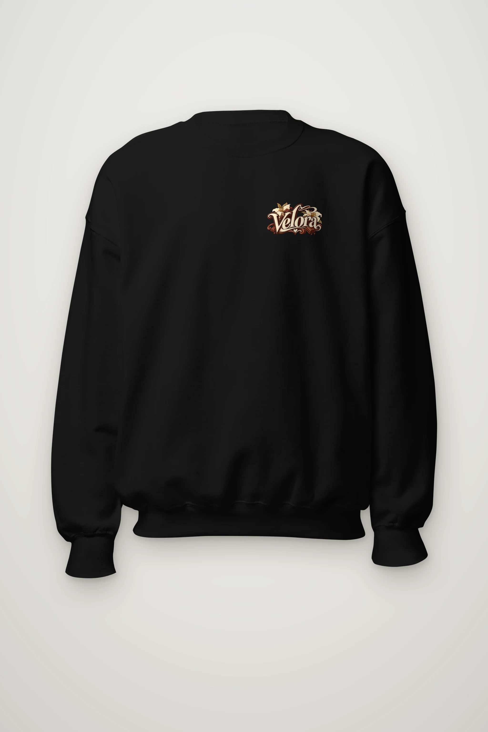 "Velora Chocolate Moments" Heavy Blend Unisex Crewneck Sweatshirt