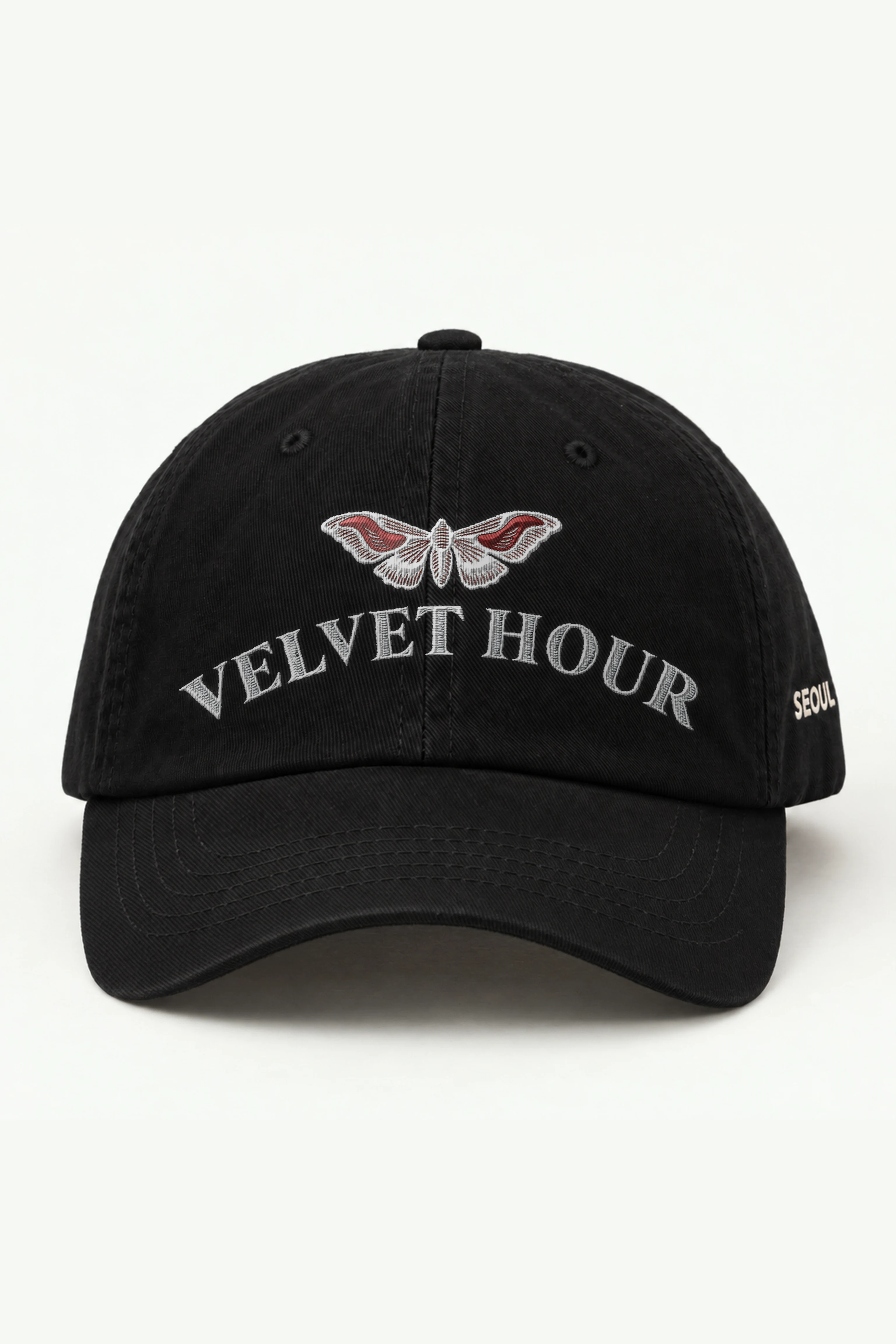 "Velvet Hour" Classic Dad Hat · Embroidered — black/cap-front