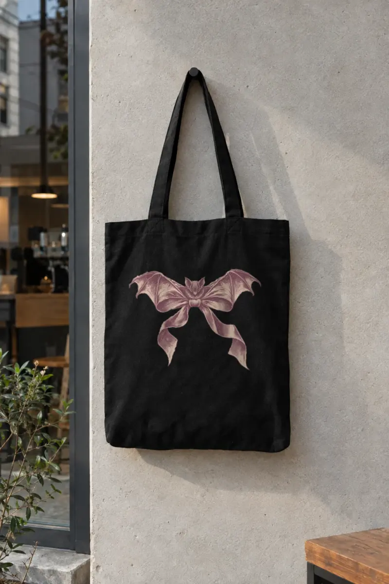 "Velvet Wing Bat" Classic Cotton Tote Bag
