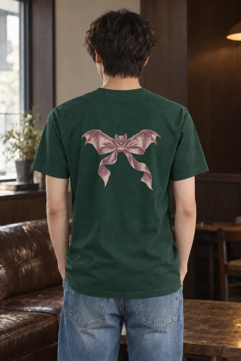"Velvet Wings" Heavyweight Unisex Crewneck T-shirt